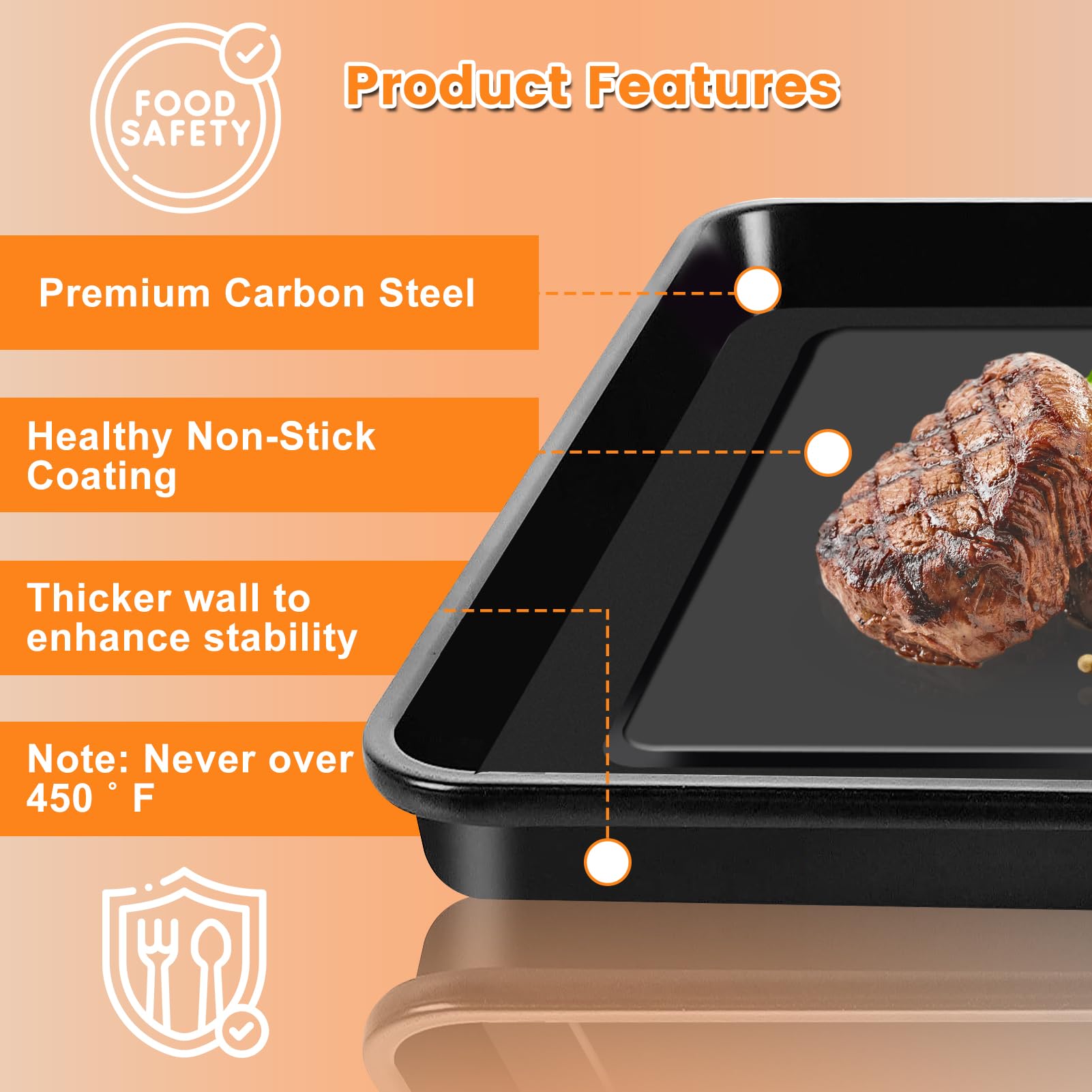Bandeja para Hornear de Esmalte Breville Blanca para Horno Tostador Compacto Compatible con Mini Smart