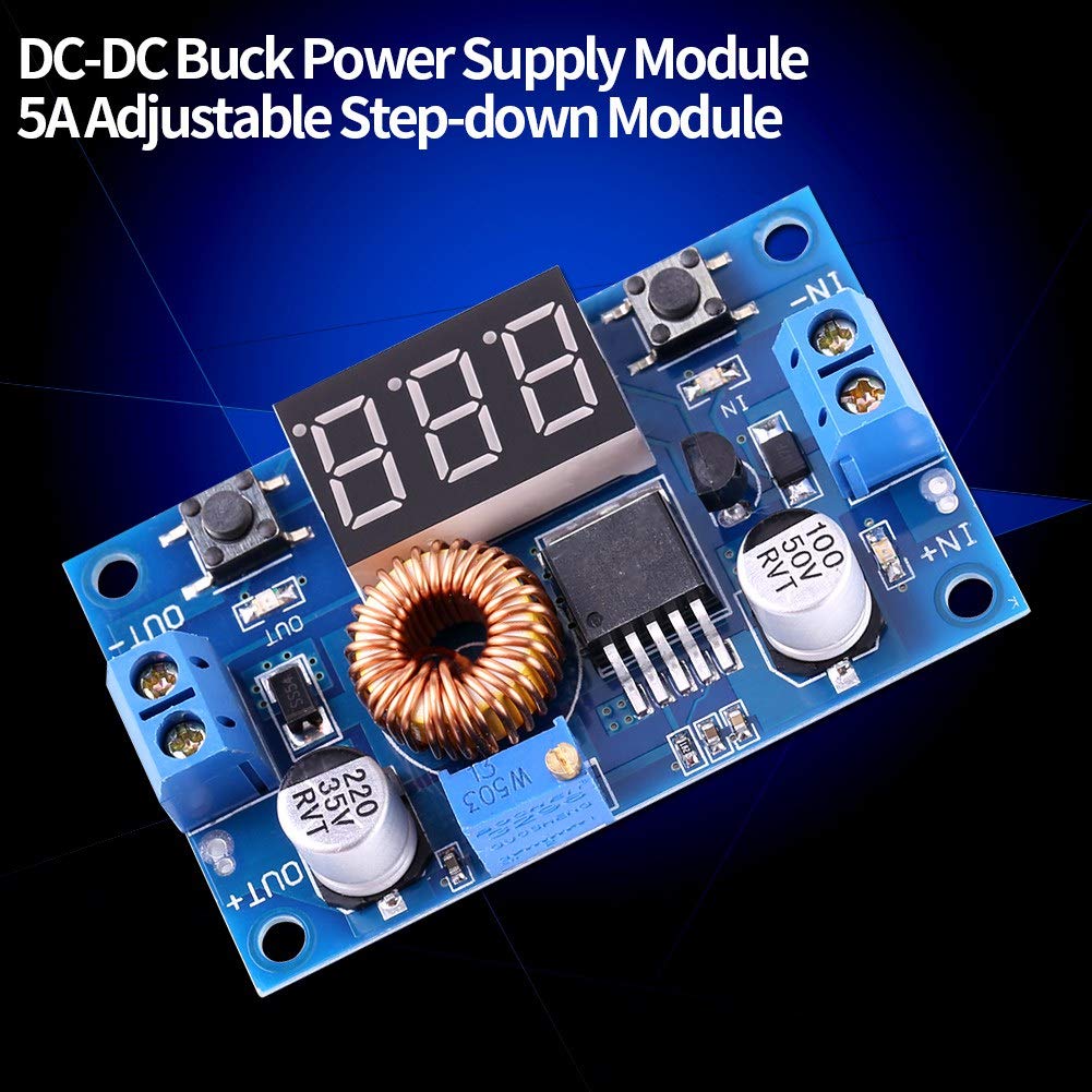 Módulo de Potencia Yosoo DC-DC Converter Ajustable 5A Regulador de Voltaje Reductor para LED Alta Potencia