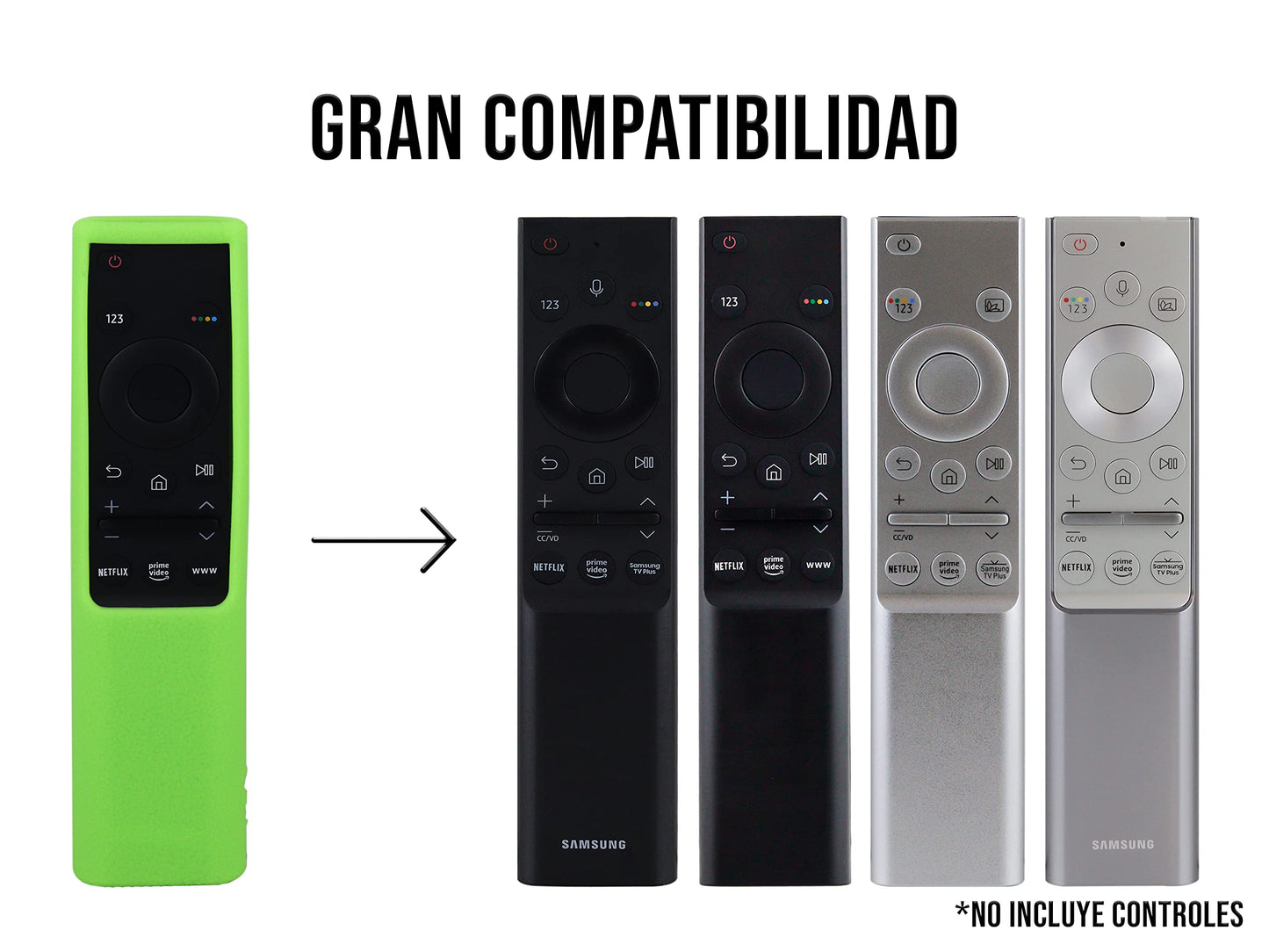 Funda para Control Samsung 4K Smart TV UHD BN59 (Verde)
