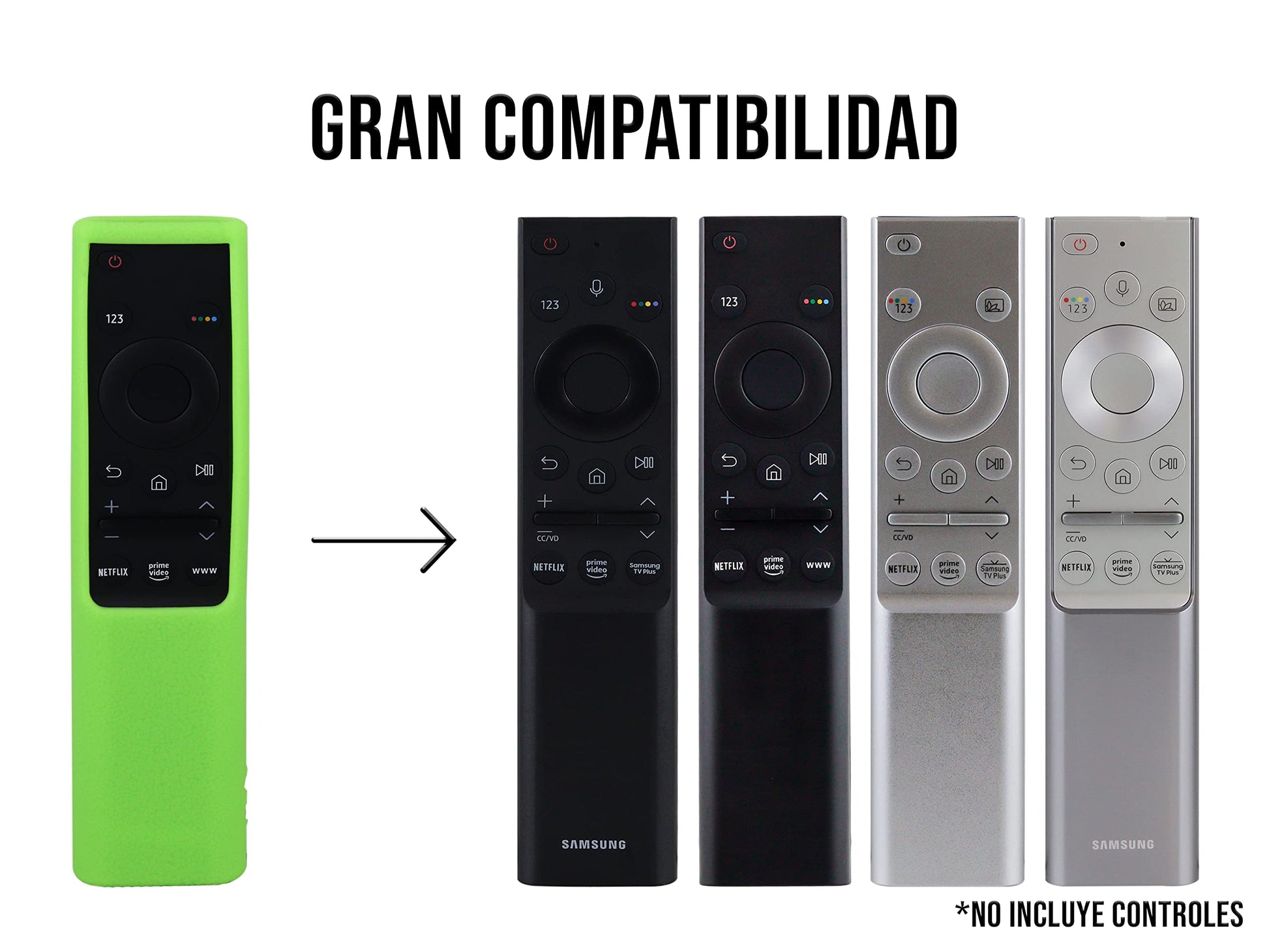 Funda para Control Samsung 4K Smart TV UHD BN59 (Verde)