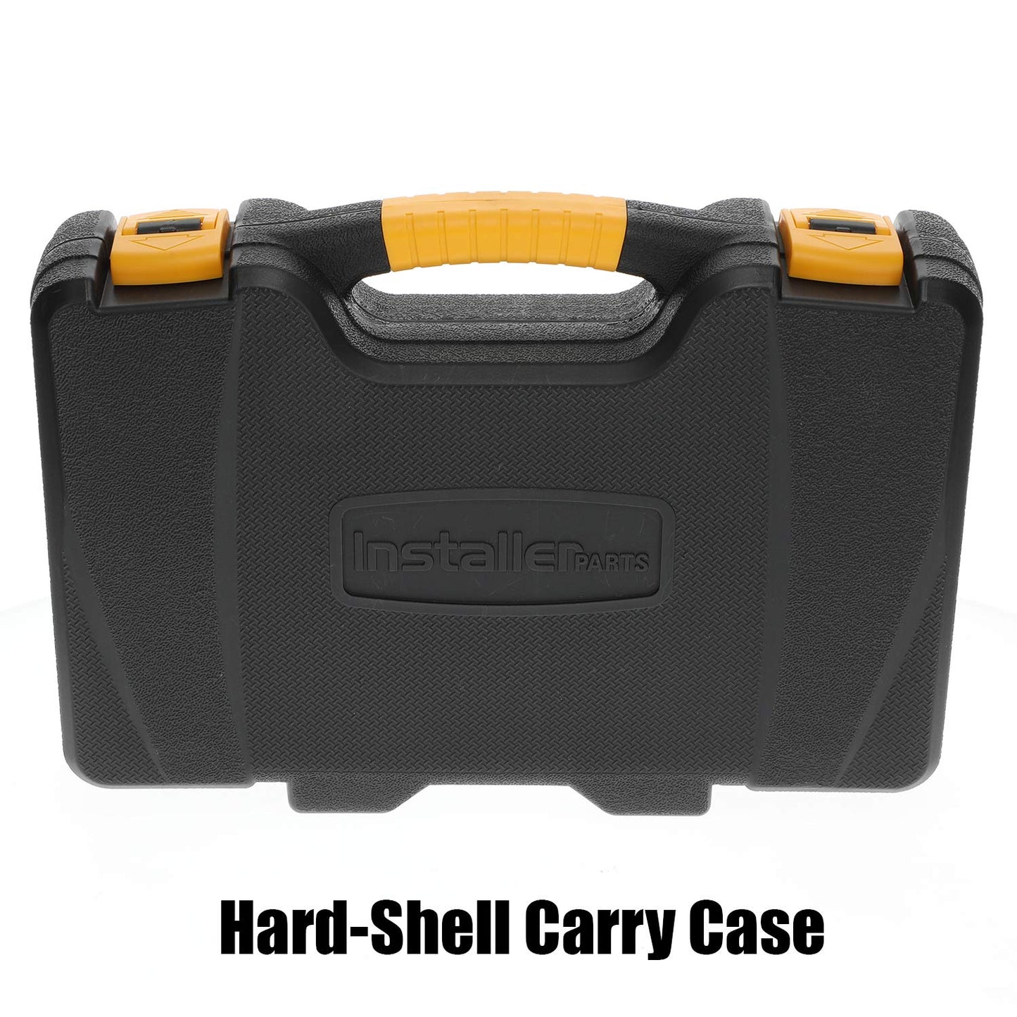 InstallerParts Kit de herramientas de instalación de red de 15 piezas, incluye probador de datos LAN, crimpadora RJ11/45, punzonador 66 110, pelacables de calibre 20-30, cuchilla multiusos, desatornillador 2 en 1, y estuche duro