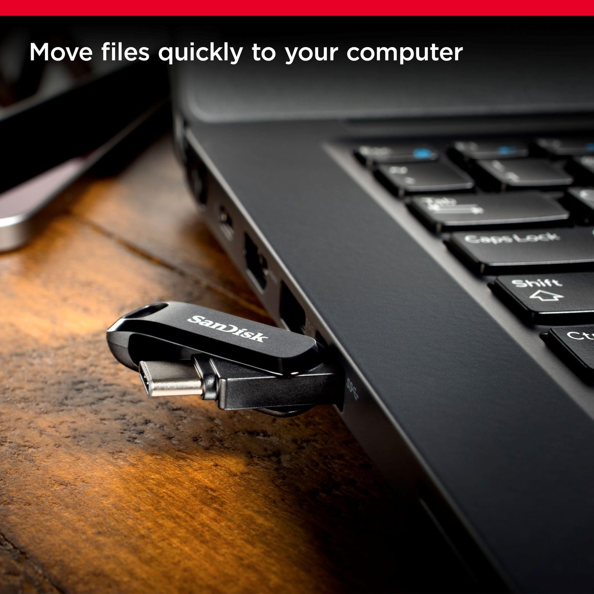 Unidad USB Tipo C SanDisk 128 GB Ultra Doble Velocidad 150 MB/s 3.1