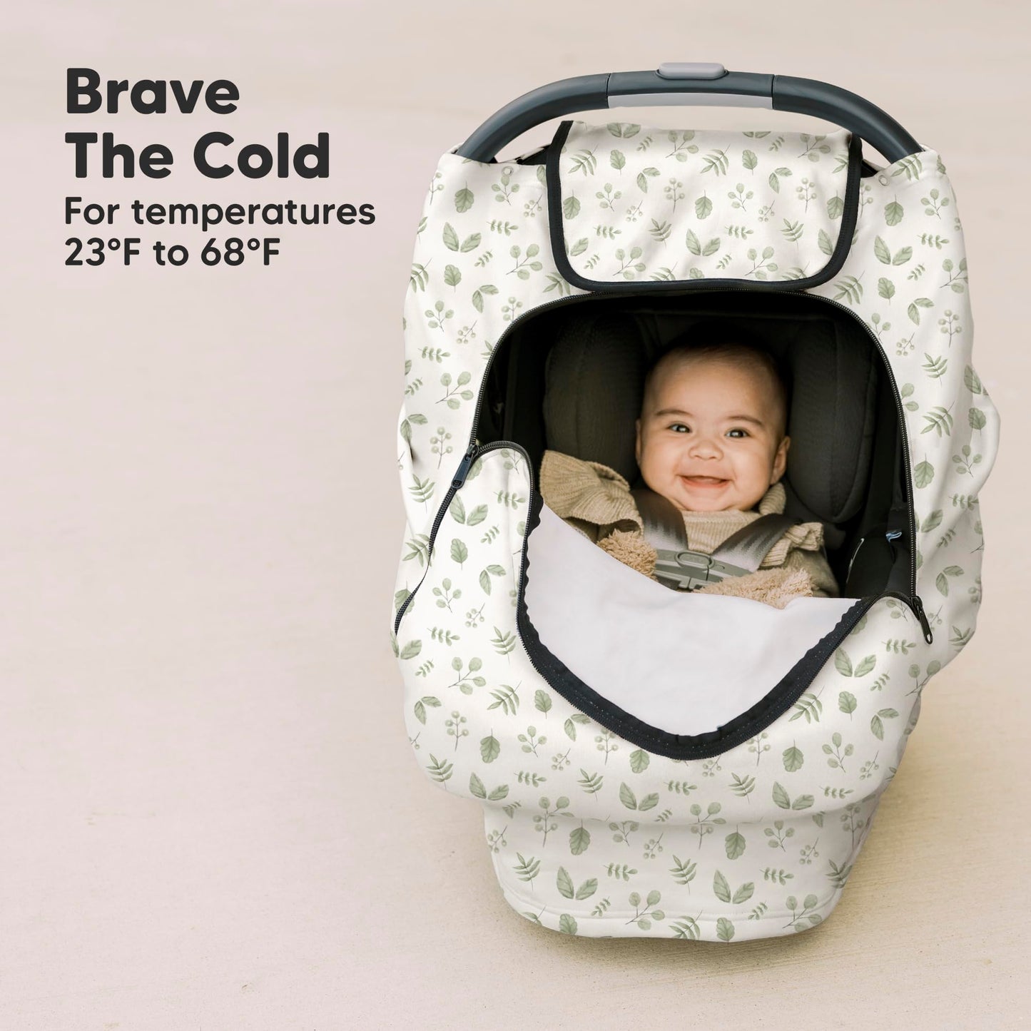 KeaBabies - Funda para asiento de coche de invierno para bebé, recién nacido, ajuste universal, para bebé niña, niño, transpirable, manta ligera, fácil de usar, toldo para carriola, lluvia, viento
