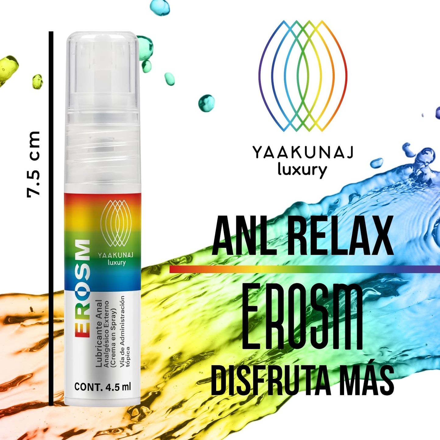 Lubricante Anal Yaakunaj Cereza Erosm Yaakunaj Luxury Pride 4.5ml