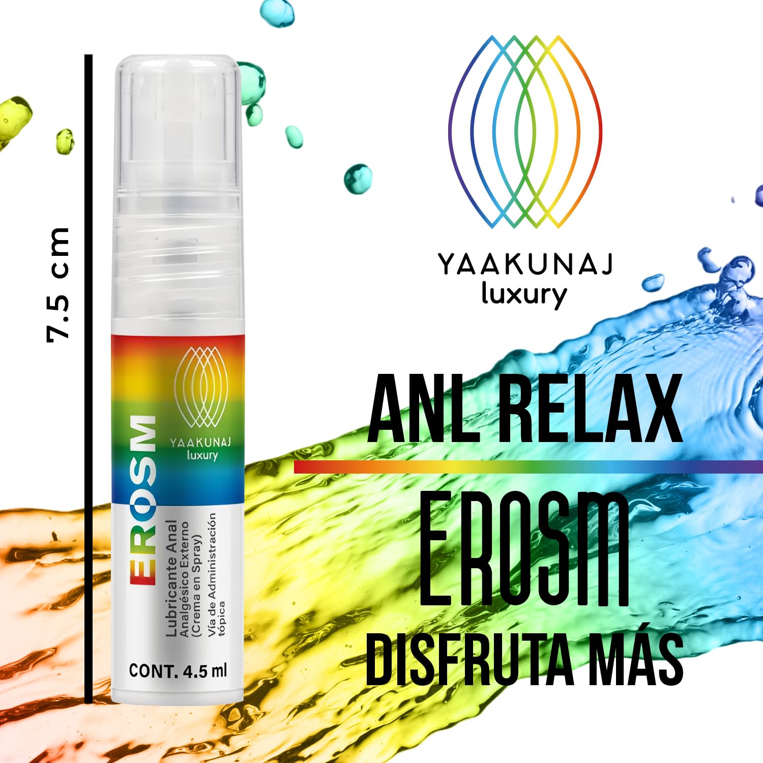 Lubricante Anal Yaakunaj Cereza Erosm Yaakunaj Luxury Pride 4.5ml