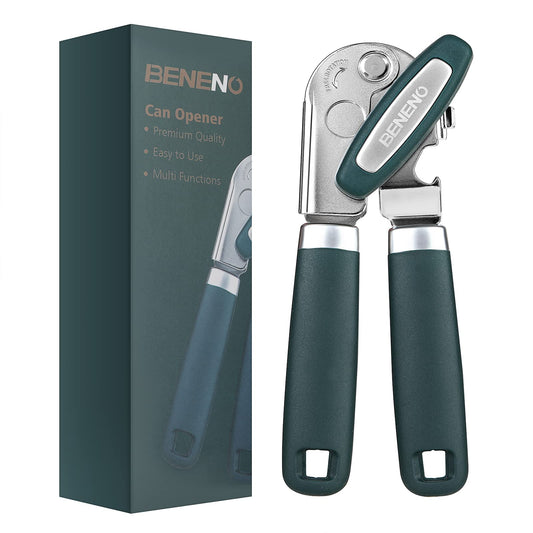Abrelatas Manual Beneno Verde con Imán y Hoja Afilada para Hombre y Mujer