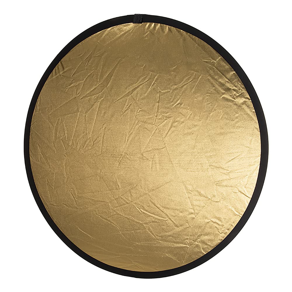 Fotodiox Pro - Reflector 5 en 1, Disco Plegable de Calidad Premium (Plateado/Dorado/Negro/Blanco/difusor)