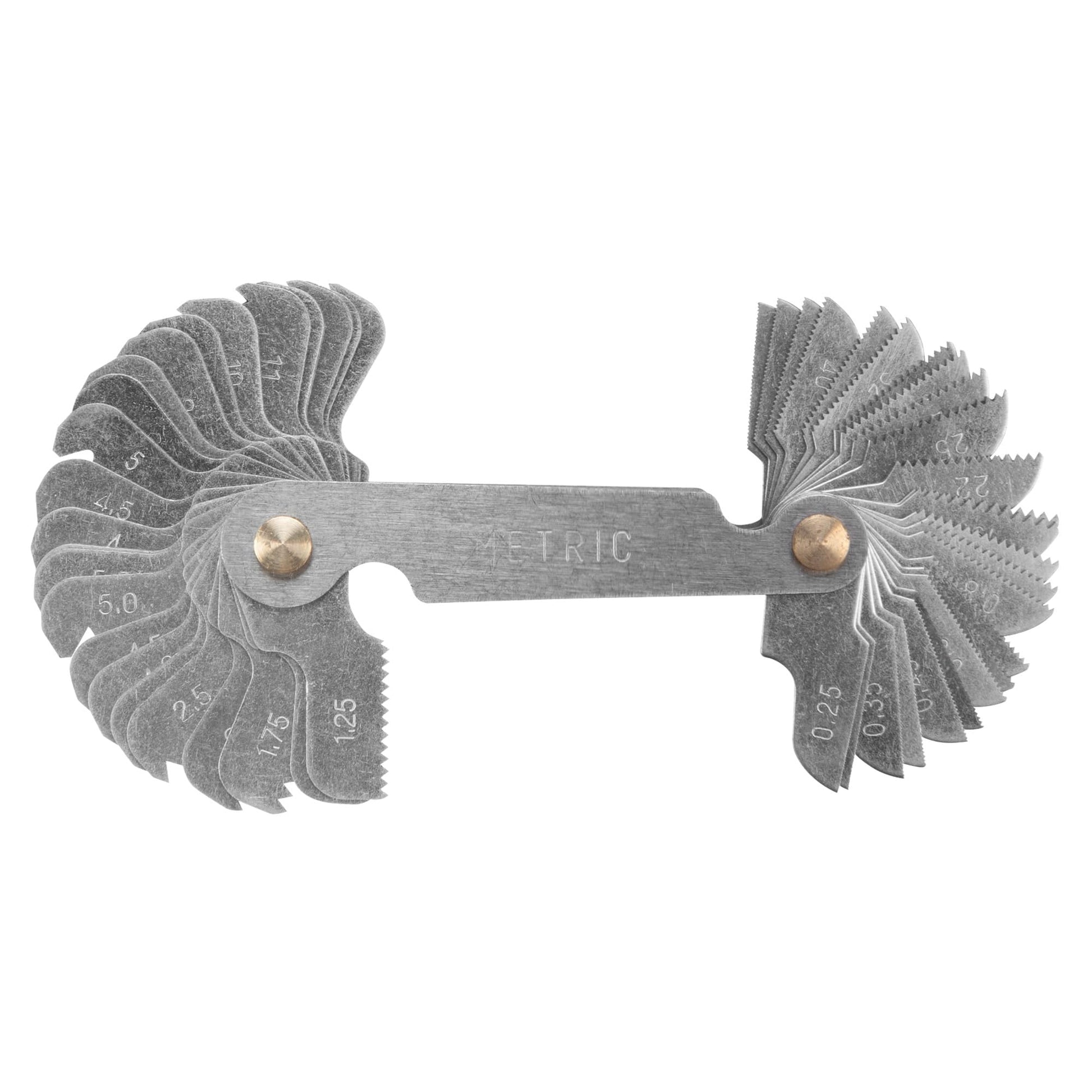 Medidor de Paso de Rosca Combinado Performance Tool Estándar y Métrico Construcción de Calidad