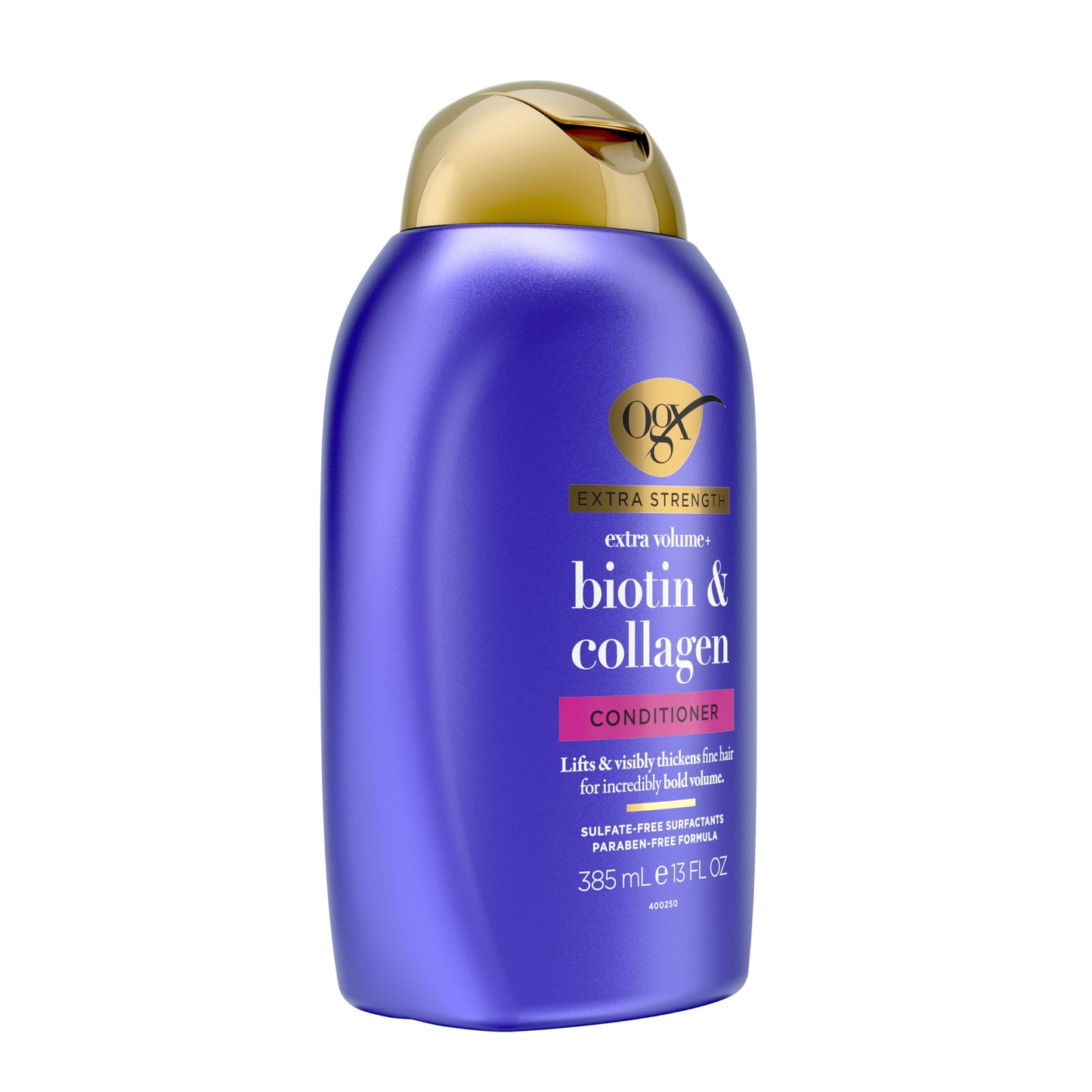 OGX, Acondicionador Volumen y Fuerza Extra de Biotina y Colágeno, 385 ml