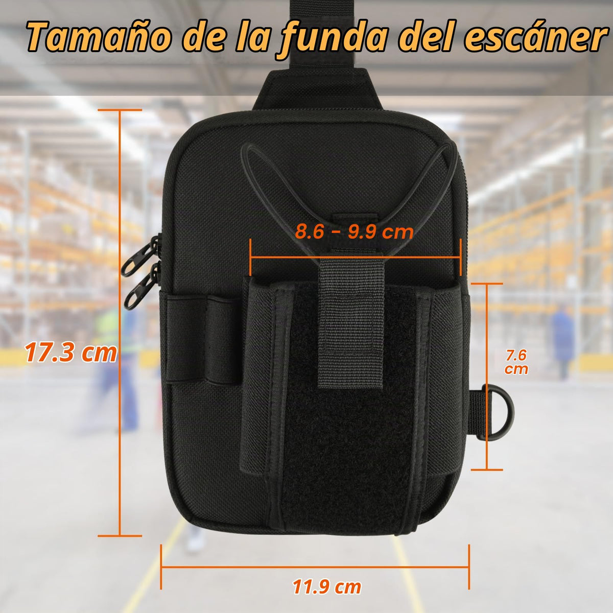 Funda Universal para Escáner de Código de Barras Símbolo Cebra USPS con Arnés de Pecho
