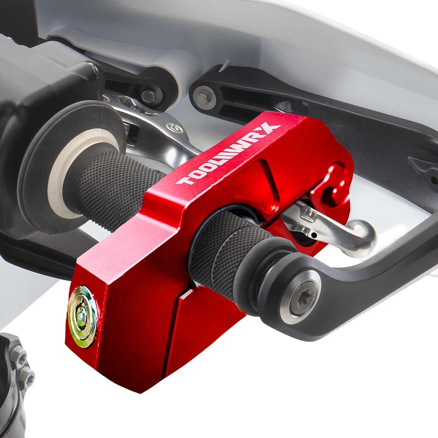 Candado Universal ToolWRX Negro de Manillar con Máxima Seguridad para Motocicletas
