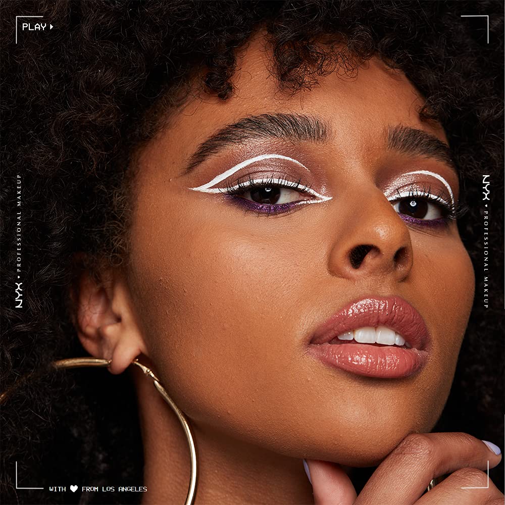 NYX Professional Makeup,Epic Wear, Delineador Líquido de Ojos, White, 3.5ML