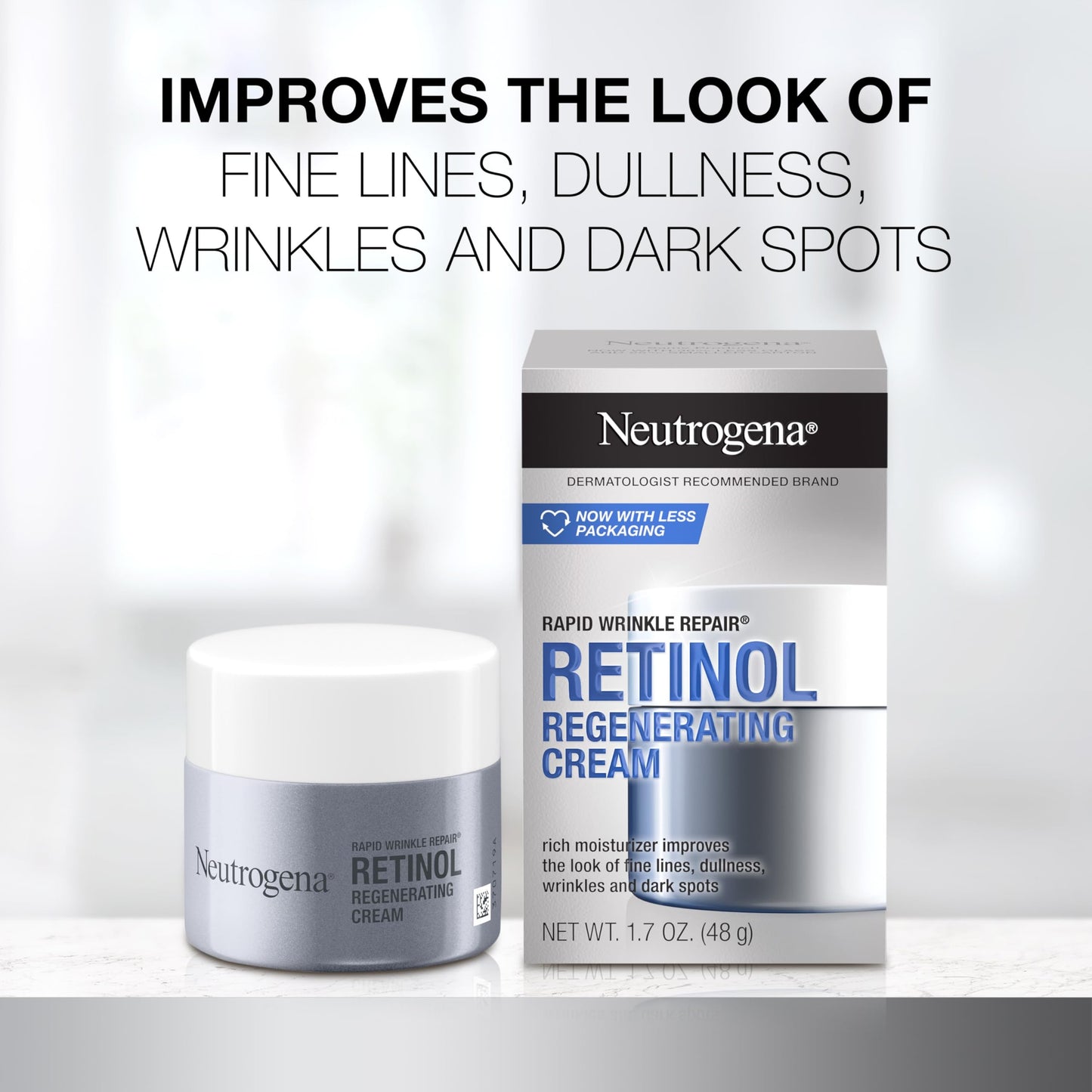 Crema Facial Antiarrugas Neutrogena Rapid Wrinkle Repair Retinol SA 48 g