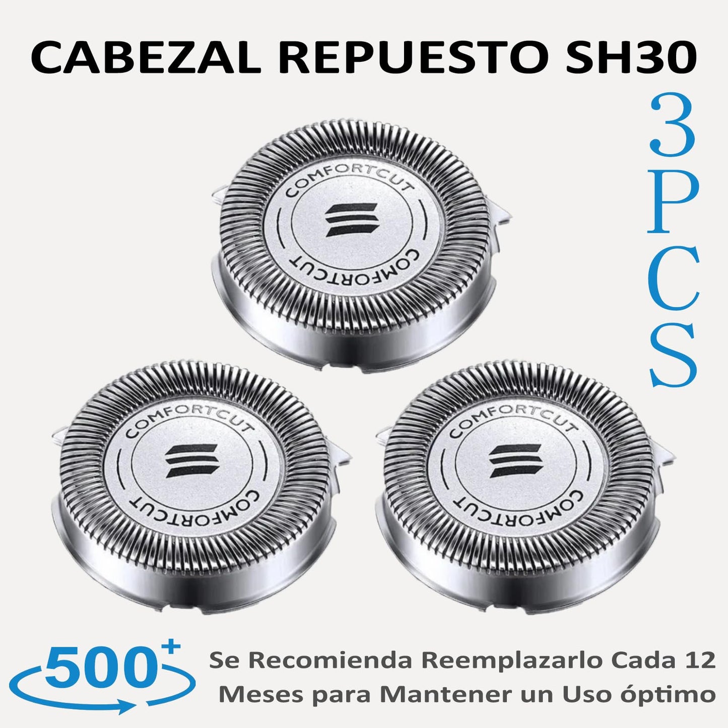 Cabezal de Repuesto TRYXZSZ Compatible con Philips Norelco para Series 3000, 2000, 1000 y S738