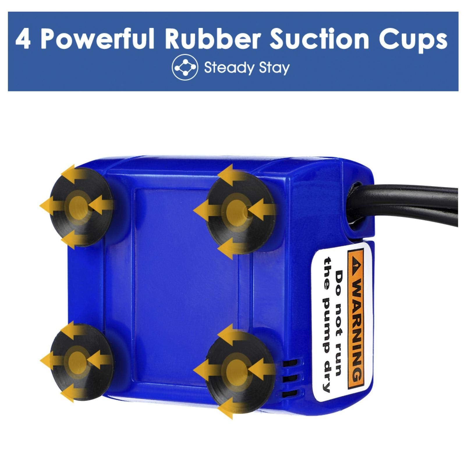 Jeanoko Bomba De Fuente De Agua Para Mascotas, Bomba de fuente de agua para gatos Bomba de agua sumergible para fuente para mascotas con bomba de cable de alimentación LED USB de 5.9 pies Fuente