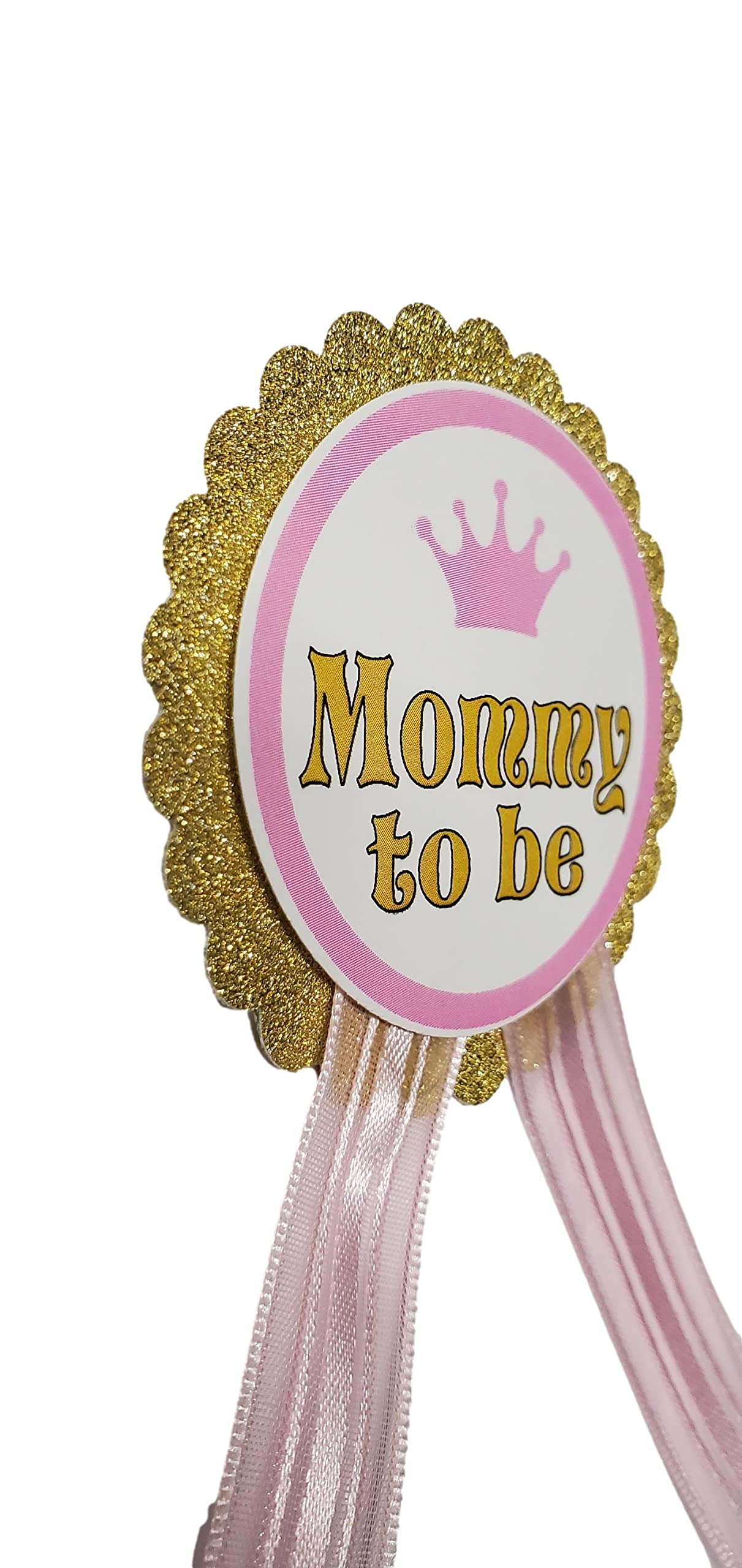 Daddy to Be Pin Princess Mommy to Be Baby Shower papá to wear at Baby Shower, rosa y dorado, It's a Girl, Baby Sprinkle