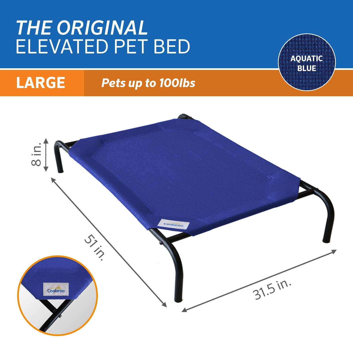 Coolaroo The Original - Cama elevada para Mascotas