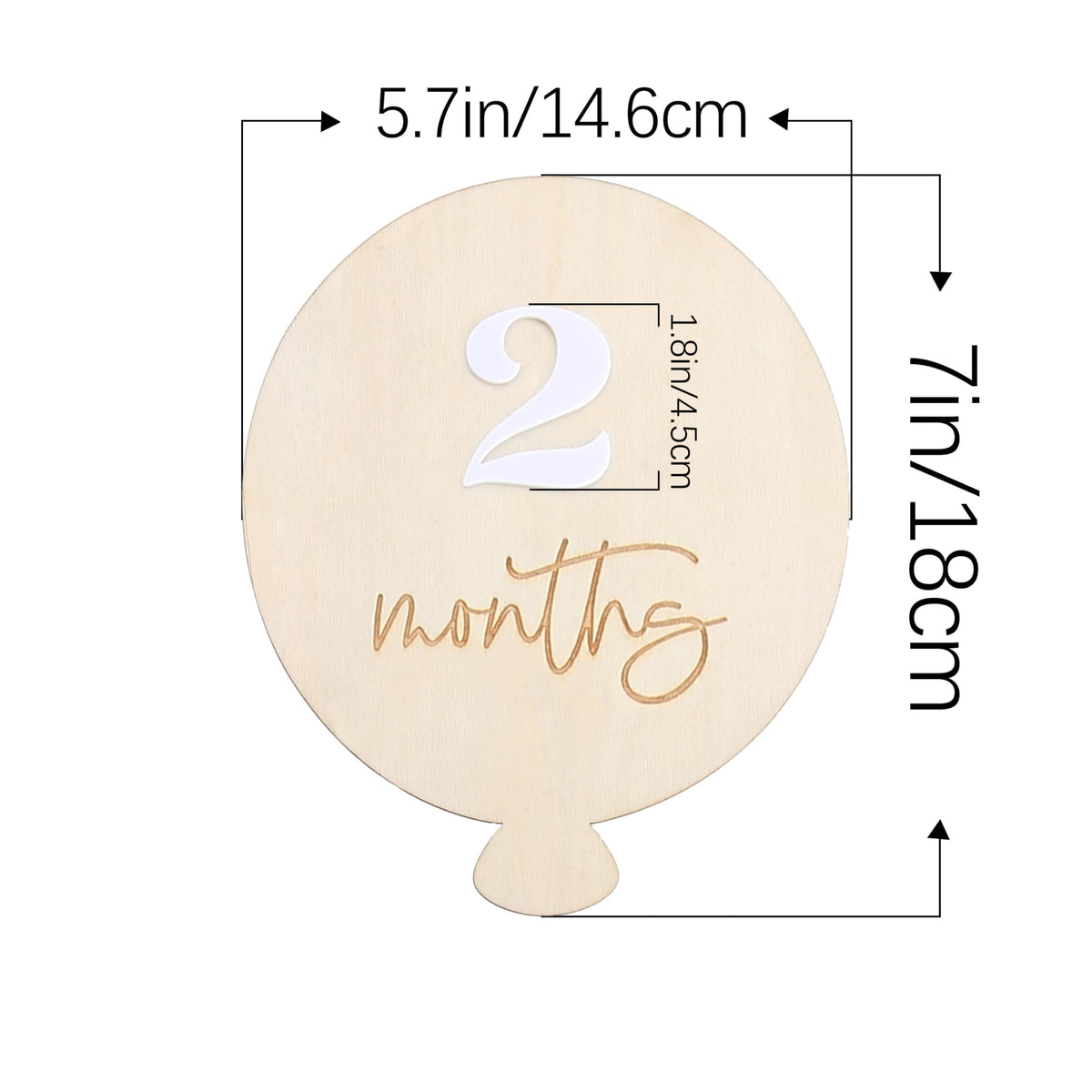 Tarjetas de Hito de Madera para Bebé, Marcadores de Primer Año y Accesorios de Fotografía de Baby Shower