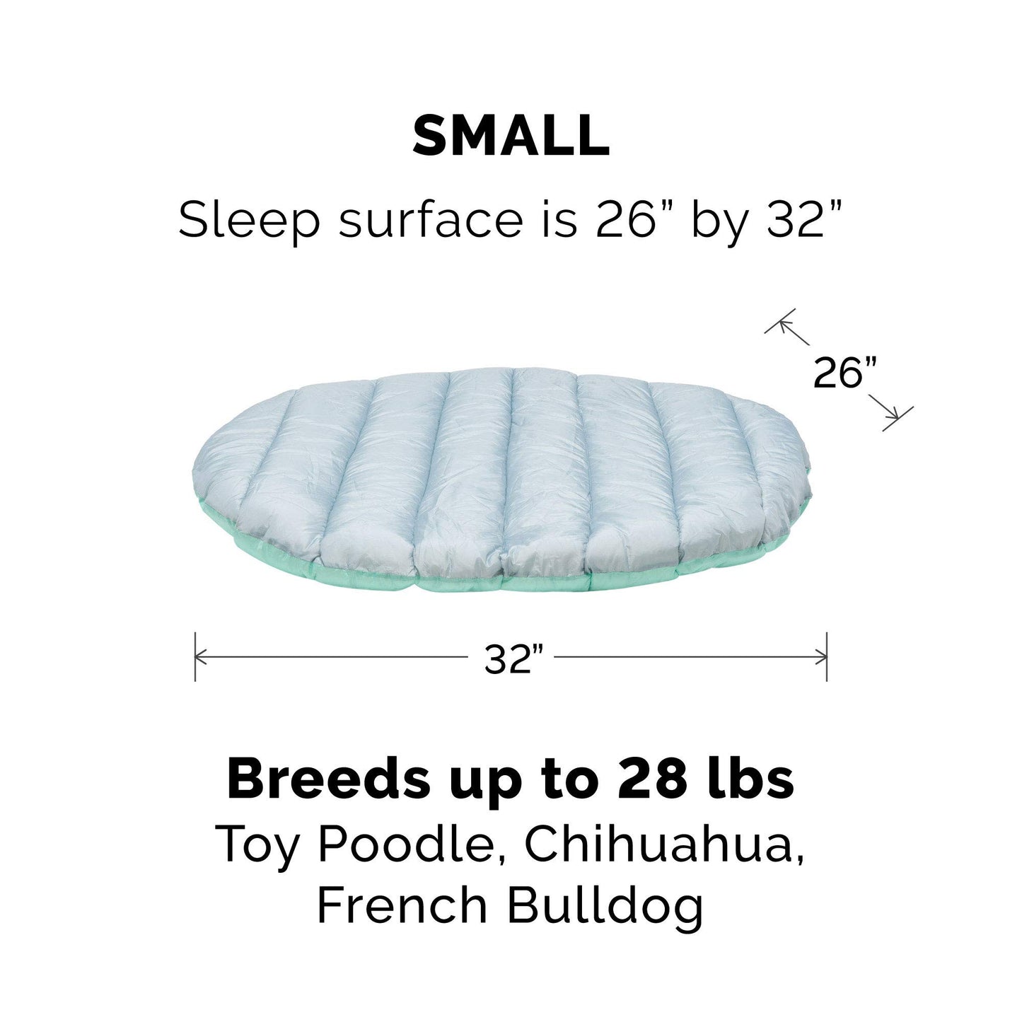 Cama para Perro Furhaven Aqua Granite Gray con Cojín de Viaje Lavable Tamaño Pequeño