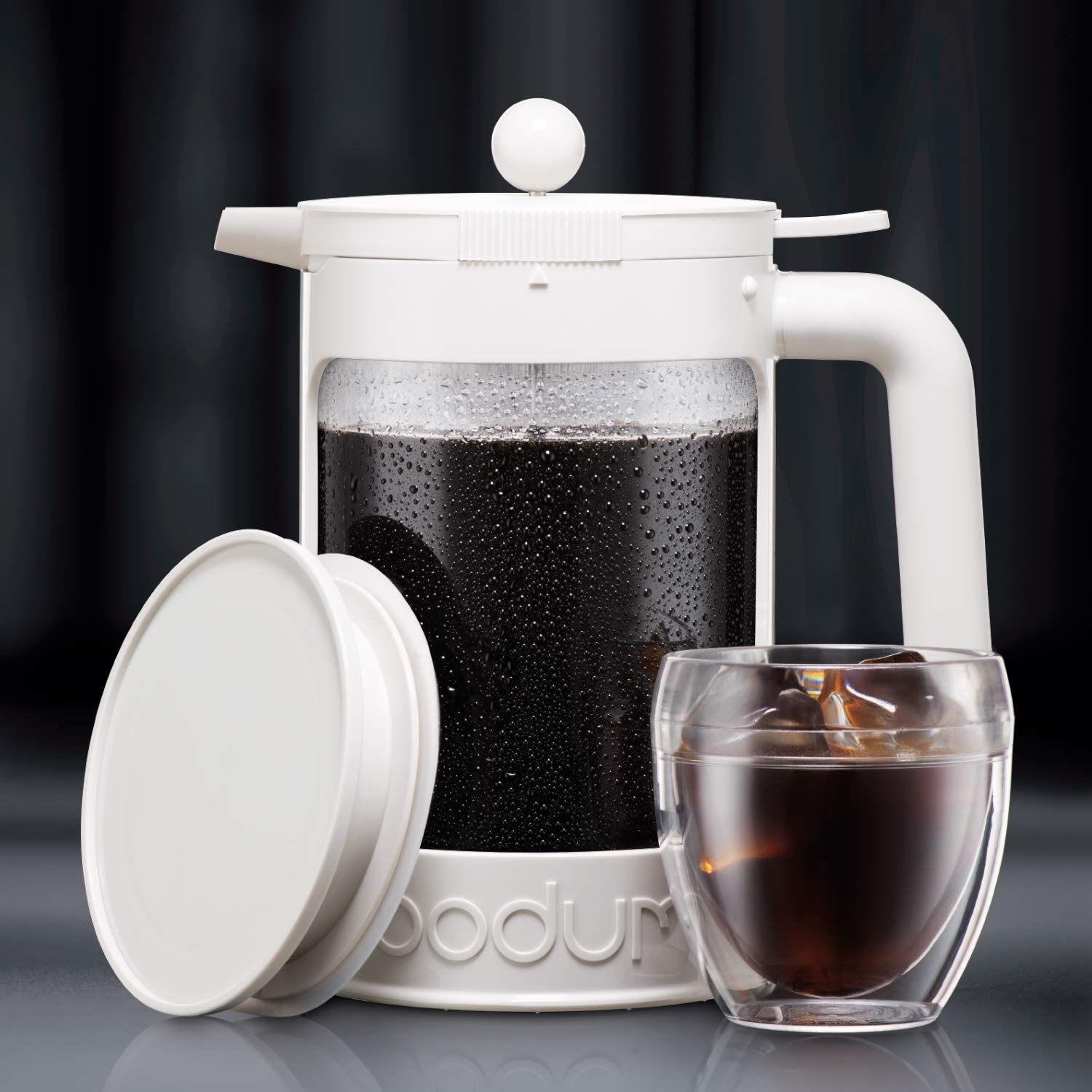 Bodum Bean Set Cafetera de café helado, Blanca, 12 Tazas/ 1.5 litros