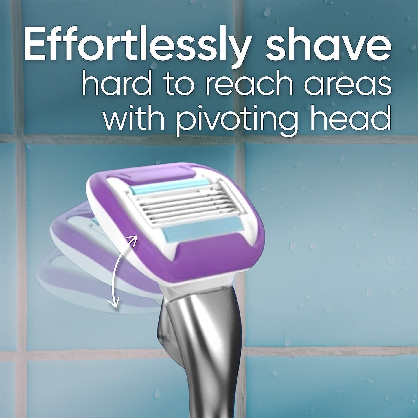 Gillette Rastrillo de afeitar Venus Extra Smooth Platinum para Mujer + 2 Cartuchos de Repuesto