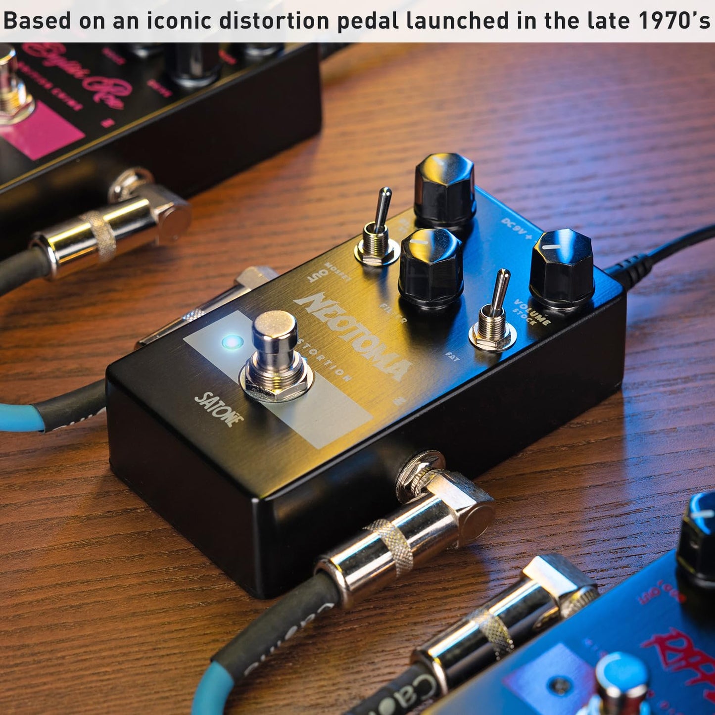 Pedal de Efecto Distorsión Satone S809 Neotoma Acústico con True Bypass para Guitarra Eléctrica Clásica