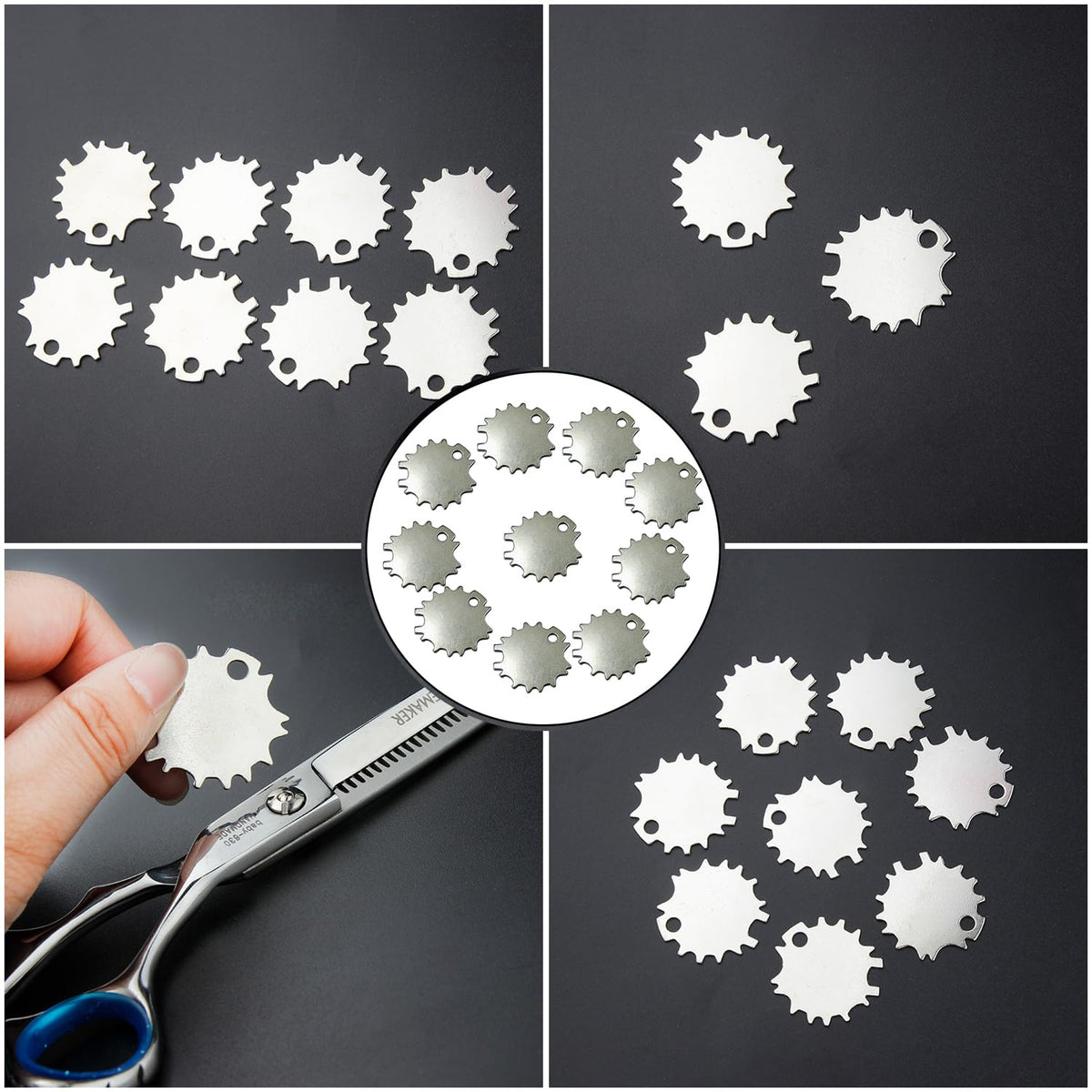 TorSor - Juego de 12 tijeras de corte de pelo para apretar la llave de la unidad de llave universal con mango ajustable de tensión para Kenchii Wolff Kamisori Kasho Washi, tijeras de peluquería y