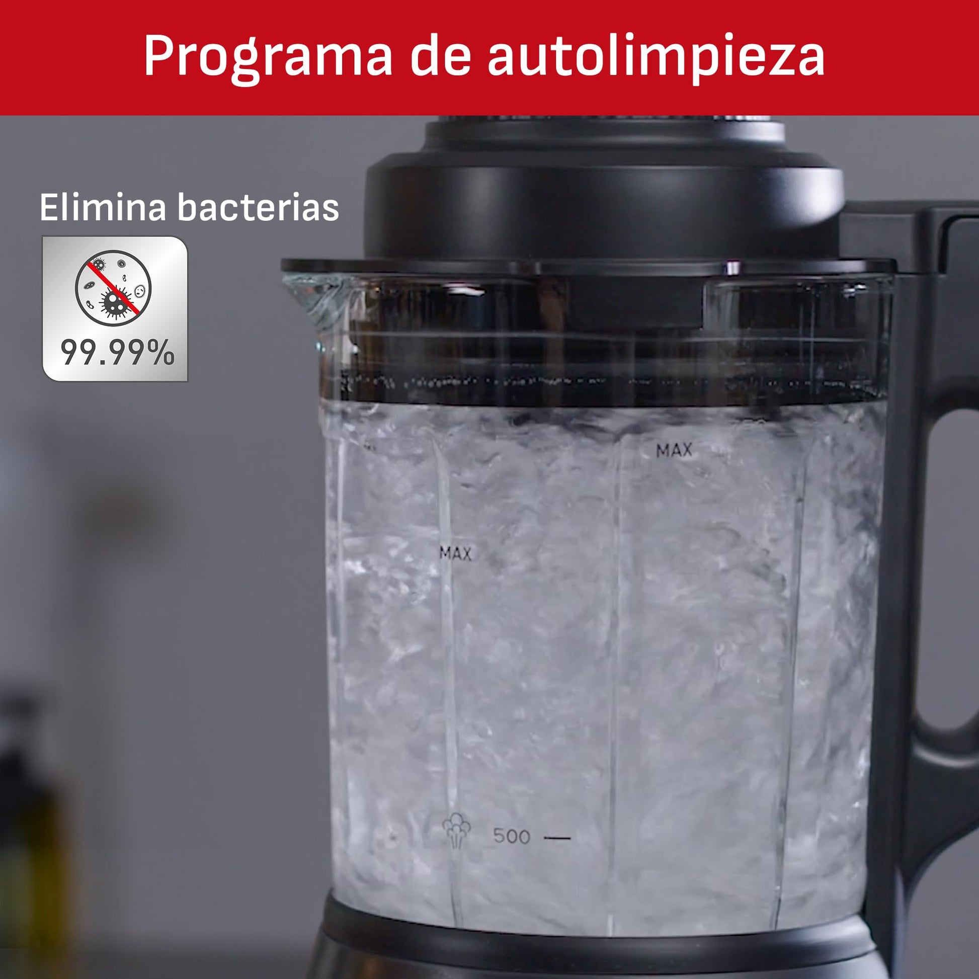 Licuadora T-Fal Ultraforce BL83SDX0 Blanca con Función de Cocción y 10 Programas Automáticos