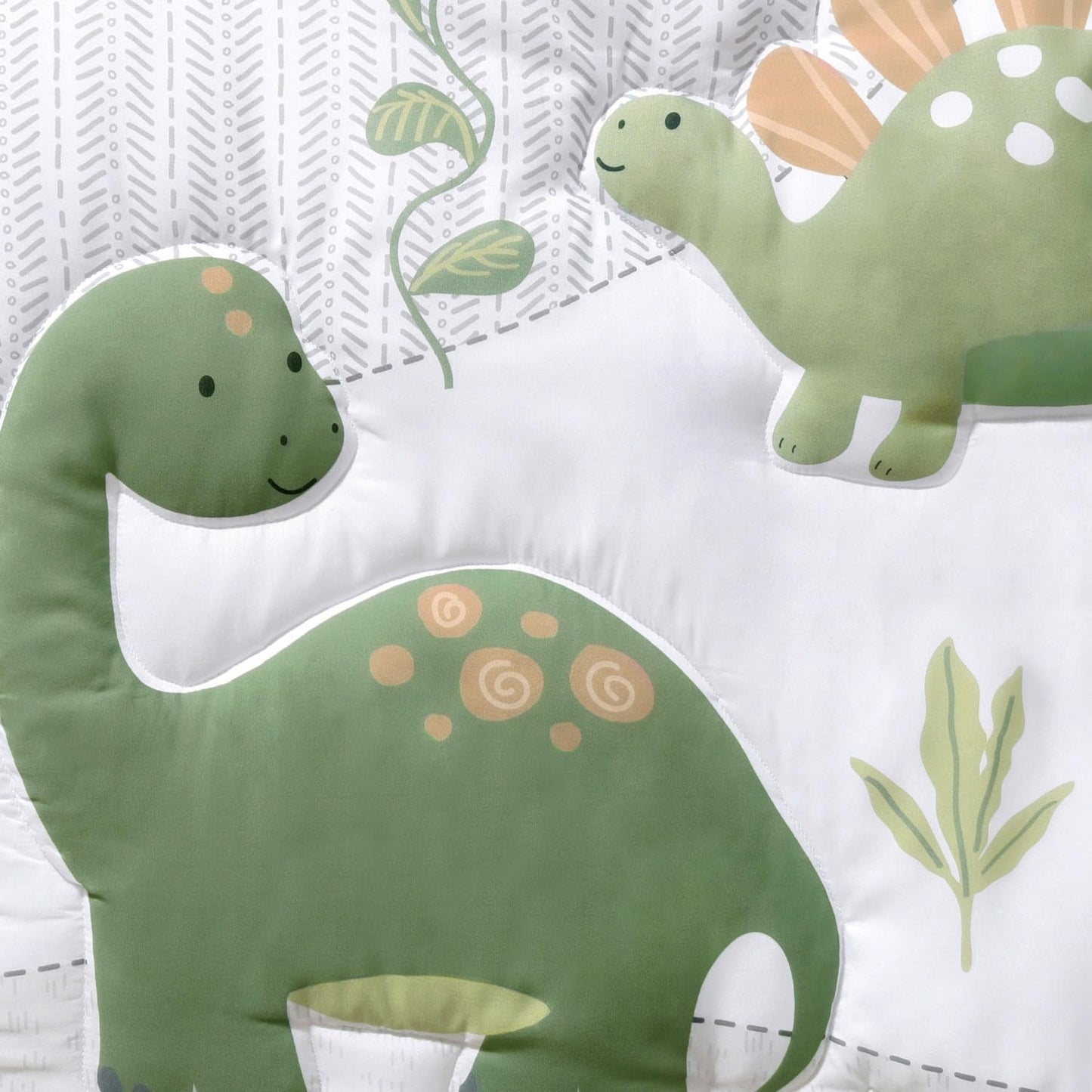El juego de ropa de cama para cuna de 3 piezas The Peanutshell para niños - Decoración de guardería para recién nacidos, bebés y niños pequeños con sábana ajustable para cuna, edredón con volante