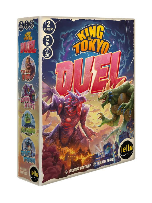 IELLO: King of Tokyo: Duel - Juego de Mesa para Dos Jugadores, Divertido y táctico, Juego de Dados de Monster Clash, Estrategia clásica, Edad Familiar a Partir de 8 años, 2 Jugadores, 20 Minutos