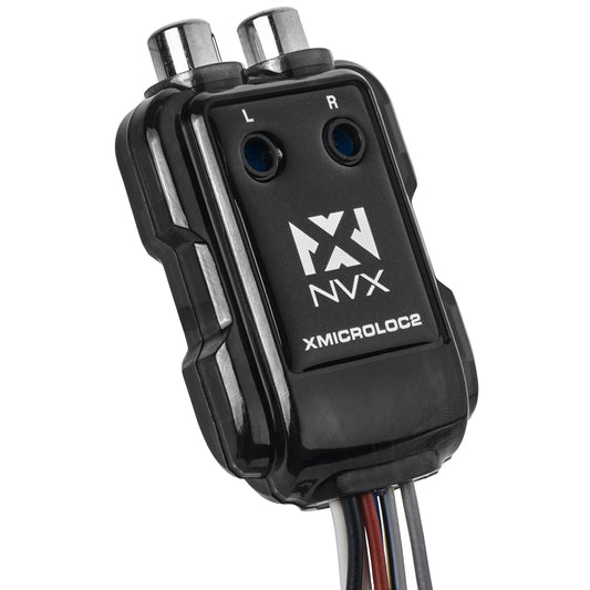 Cable de Altavoz NVX 2 Canales Blanco Convertidor de Salida de Línea Ajustable con Encendido Remoto