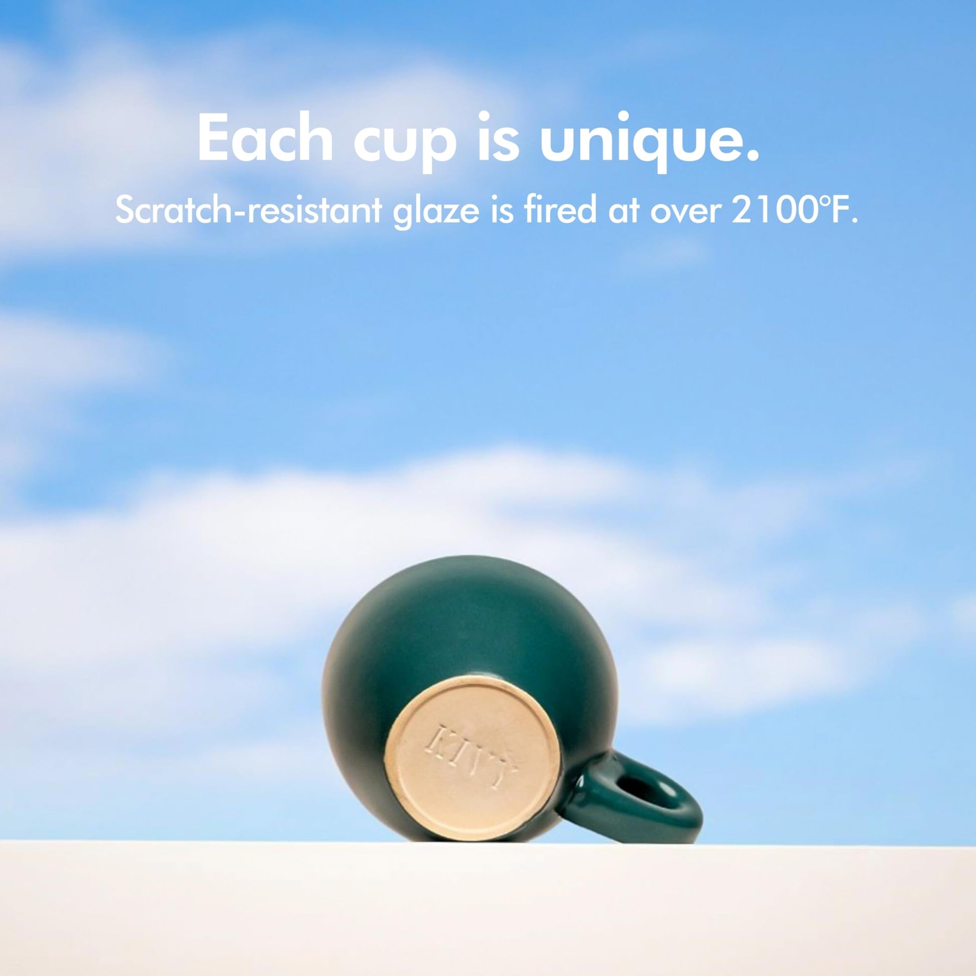 KIVY Juego de 4 tazas de capuchino [6 onzas] - Juego de tazas de capuchino de gres de pared gruesa para arte latte - Tazas de latte - Taza de latte - Taza de latte - Taza de latte - Taza de latte -