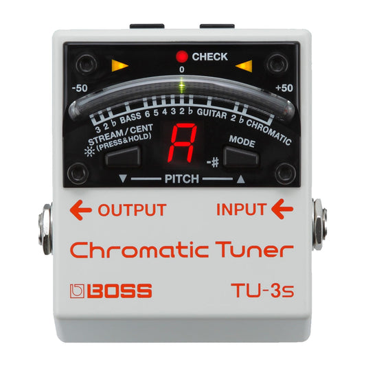 BOSS TU-3S Afinador, Blanco