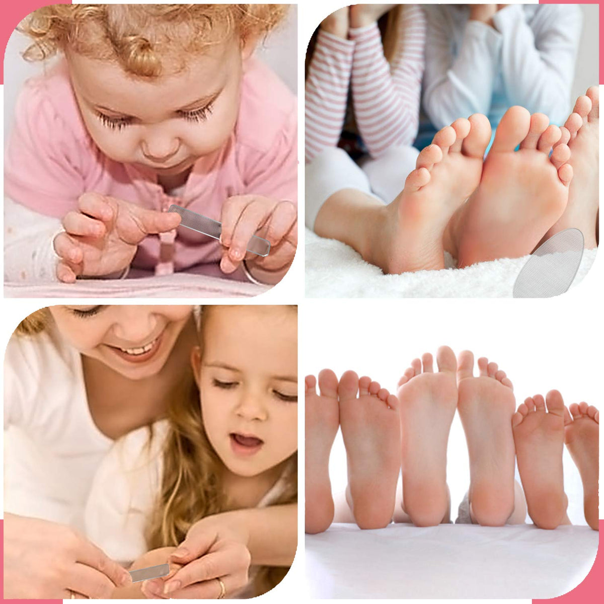 RedFlow - Juego de pulidor de uñas contiene 2 limas de nano vidrio y 1 lima de pie de vidrio nano, juego de manicura profesional, limas de uñas naturales para quitar callosos, piel muerta, seca y agrietada