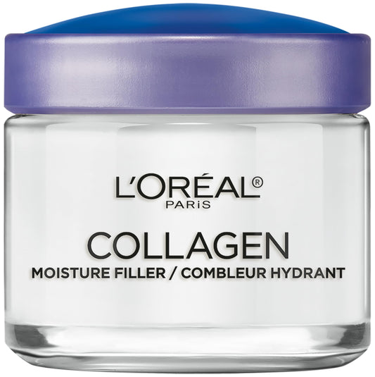 L’Oréal Paris Collagen Moisture Filler 3.4oz Crema - Hidratación - Elasticidad - Suavidad - Hecho en USA