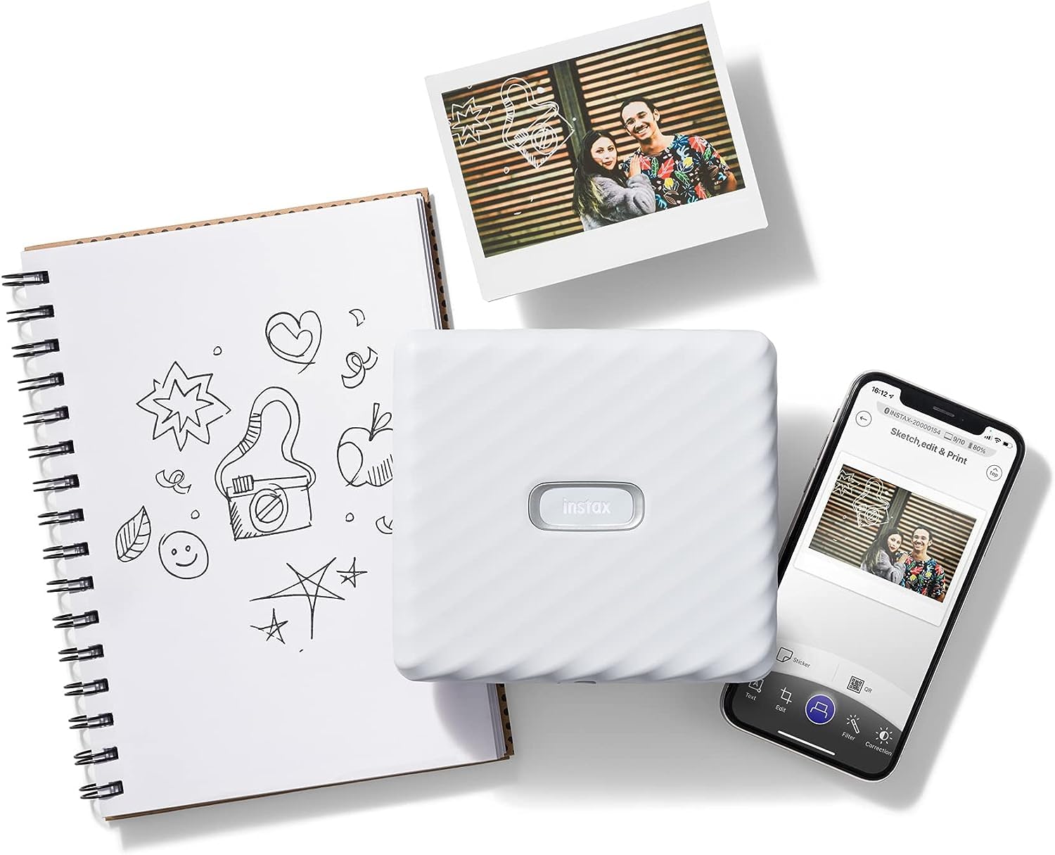 Fujifilm Impresora instax Link Wide Blanca