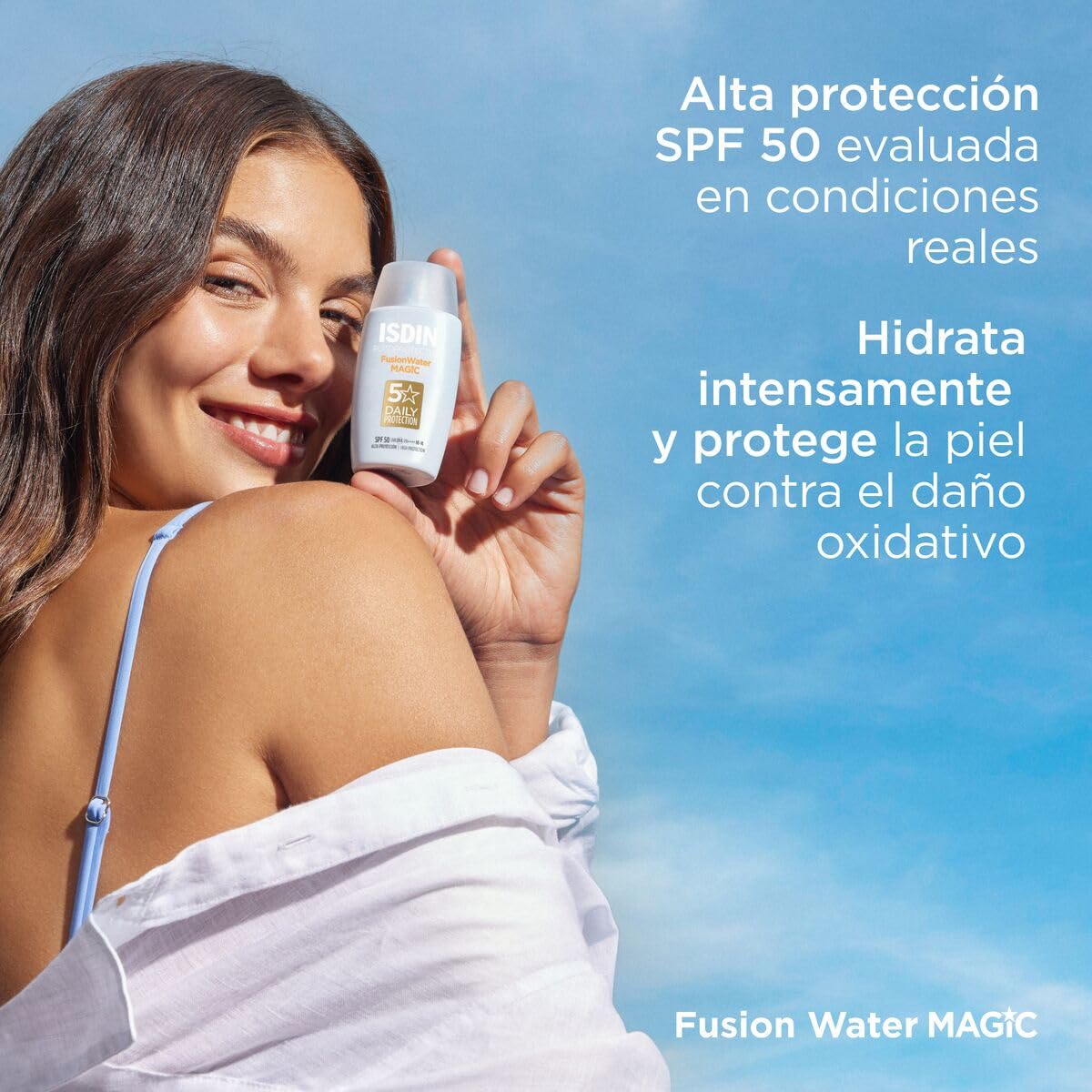 ISDIN Fotoprotector Fusion Water Magic SPF 50 | Control Grasa Diaria