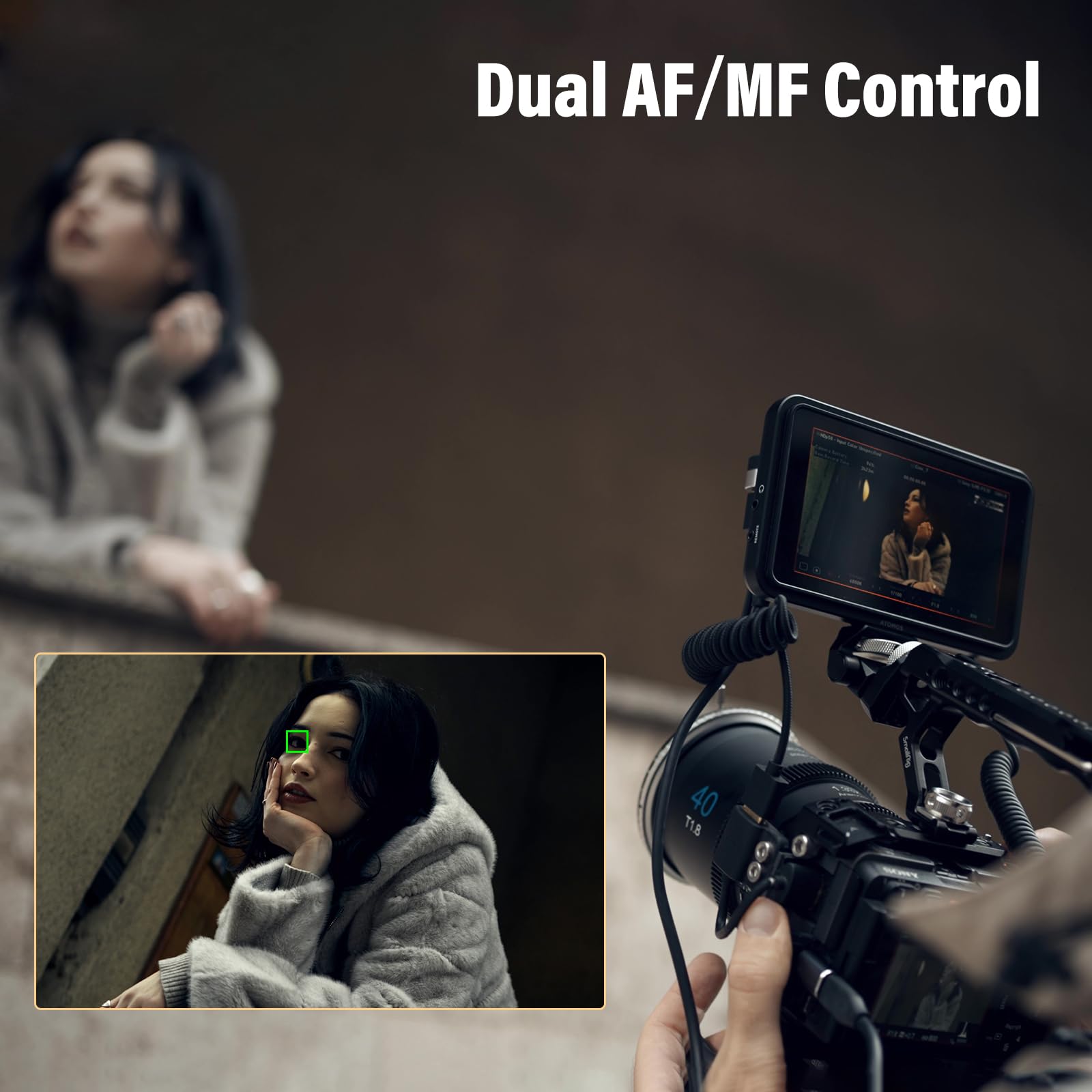 Lente Anamórfica SIRUI Azul Acampanado Enfoque Automático Montaje E 40 mm T1.8 1.33X