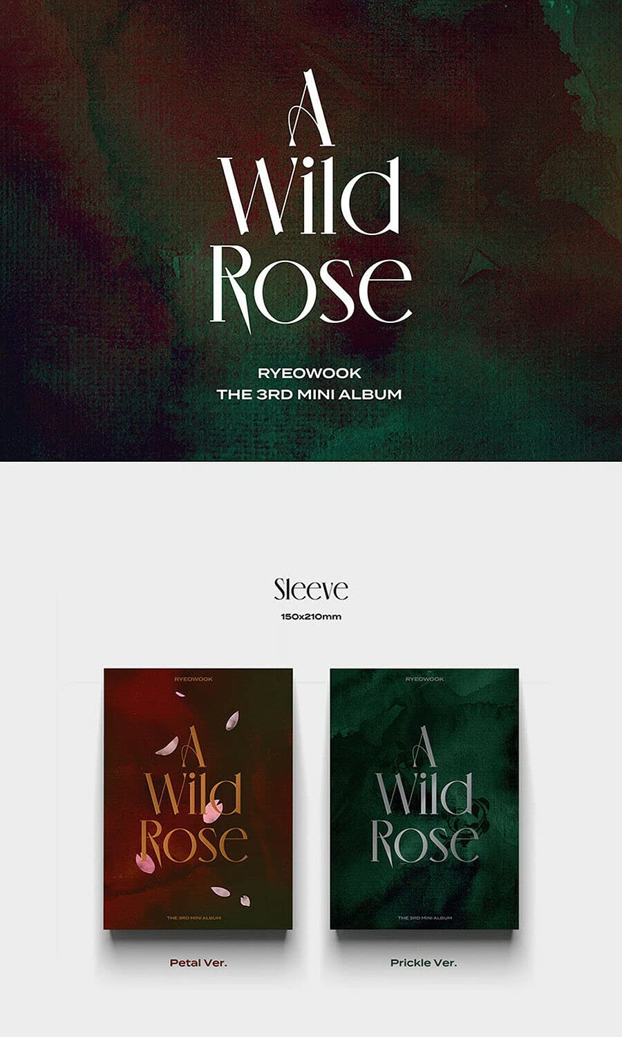 Álbum Mini 3ra Edición Super Junior Ryeowook Rose Petal Prickle Set