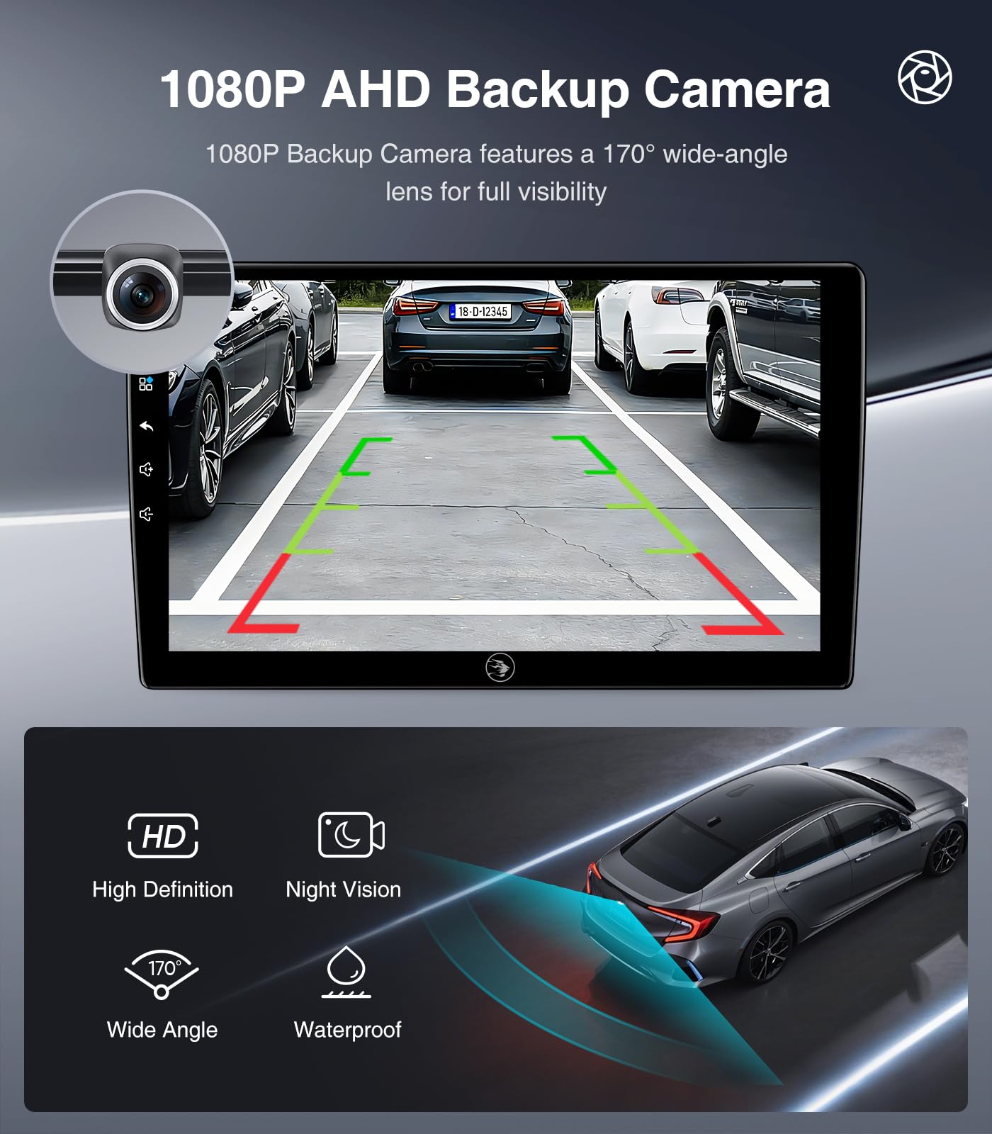 Radio Toyota Corolla 2008-2013 | visualización táctil QLED estéreo| CarPlay Android Auto inalámbrico | Plug and Play | Control del volante | 5G Wi-Fi| Bluetooth 5.0 | Navegación GPS