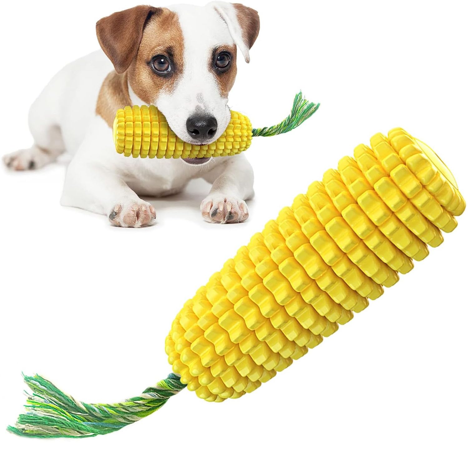 DJHOHJ Palillo de Cepillo de Dientes para Perros,Juguete de Caucho Natural Duradero Juguete para Masticar para Perro,Juguetes agresivos para Perros pequeños, medianos y Grandes