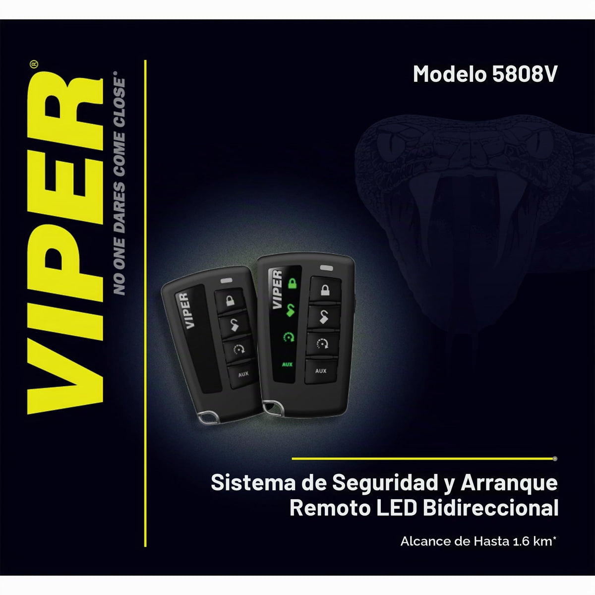 Sistema de Seguridad Viper LED 2Way Alcance de 1 Milla