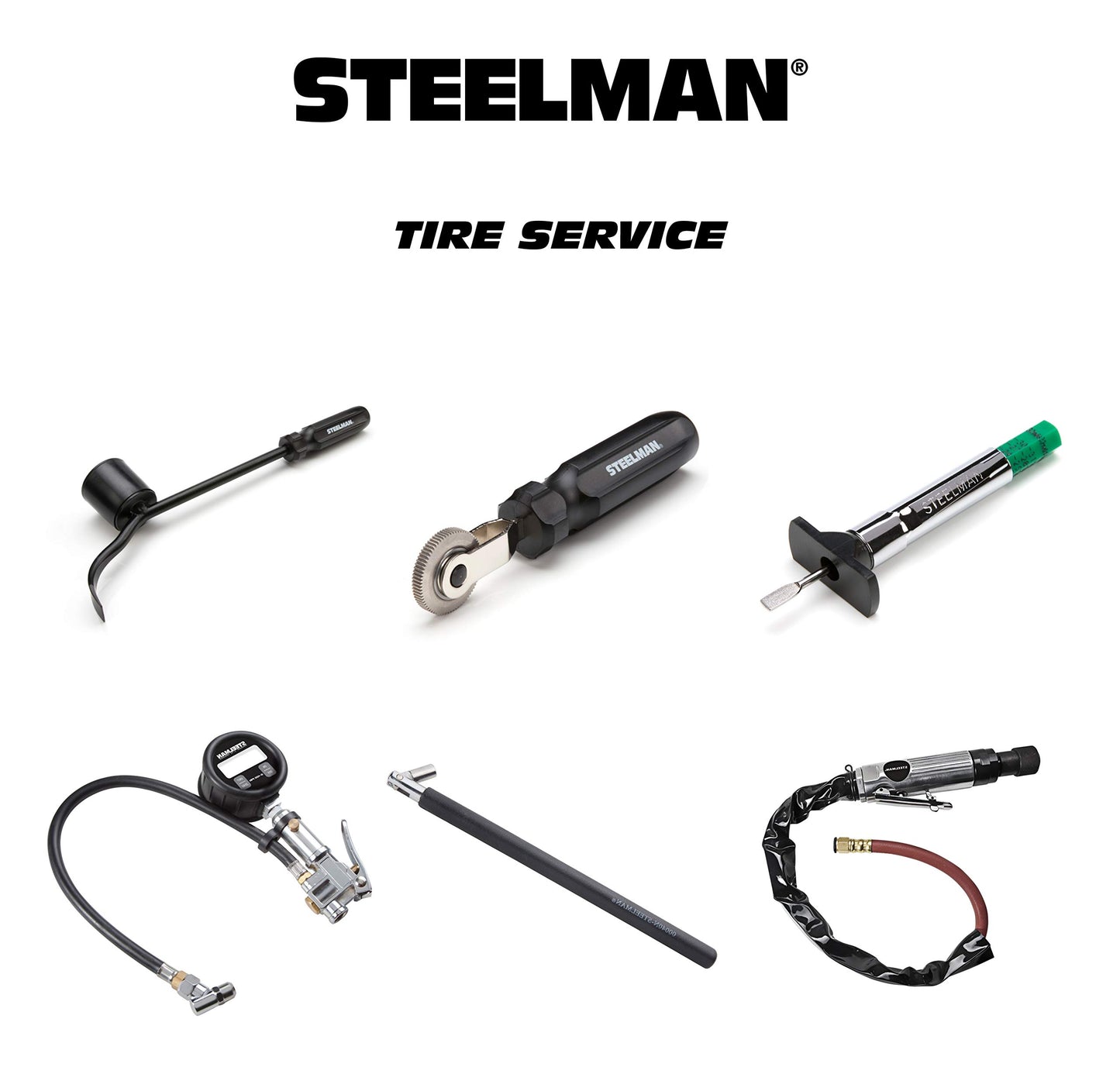 Calibre de Profundidad Steelman Codificado por Colores que Identifica Banda de Rodadura en Neumáticos