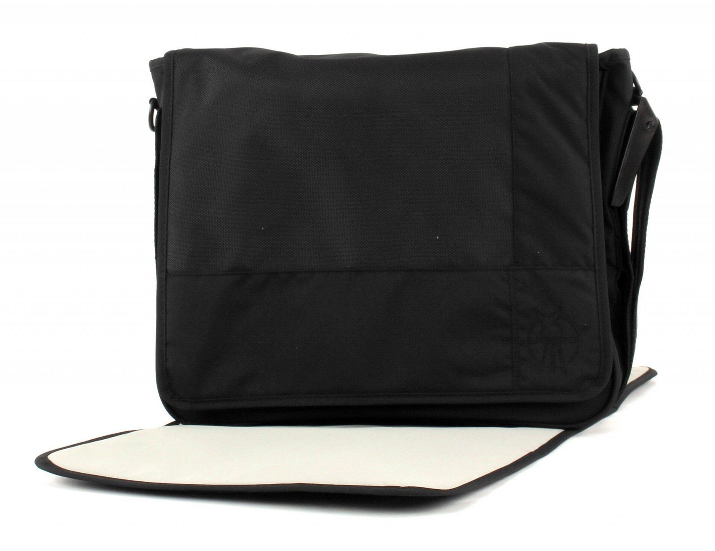 Lassig Messenger Diaper Bag, retazos negro (Patchwork Black), Una talla
