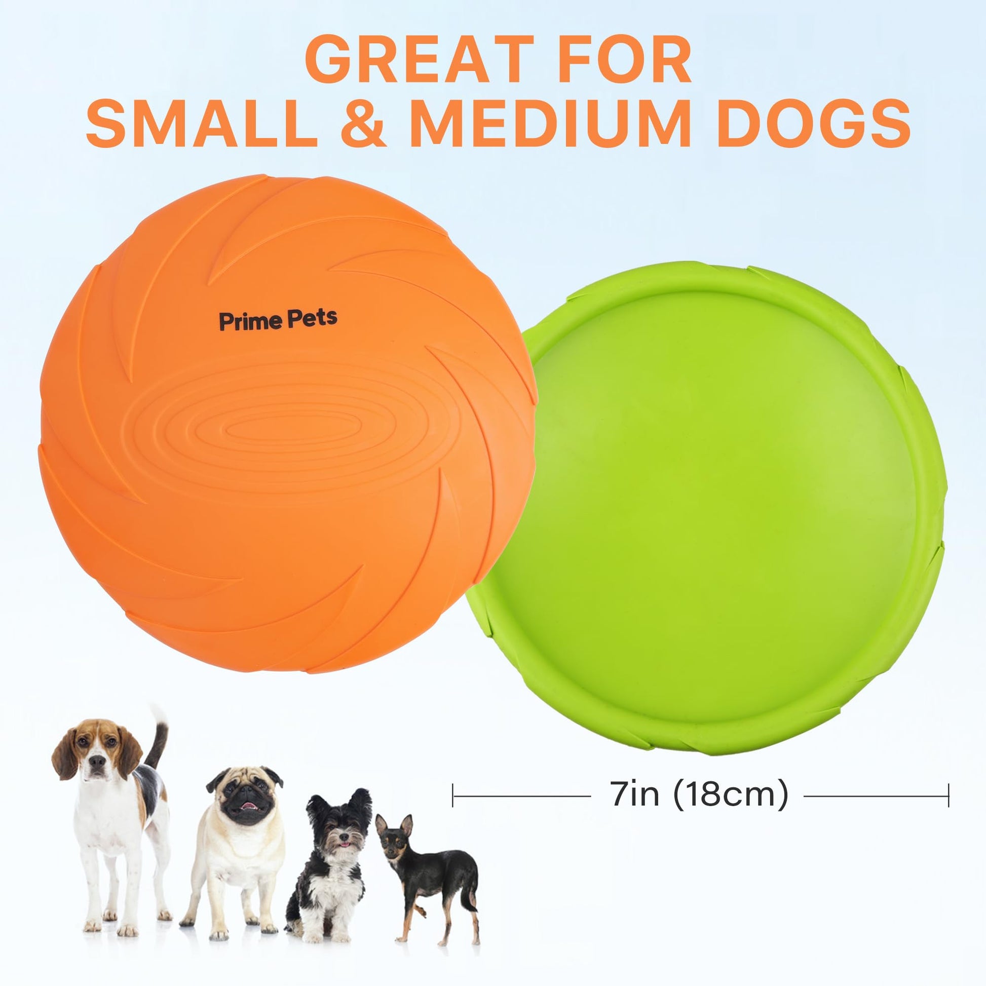 Juguete Frisbee PrimePets Blanco para Perros