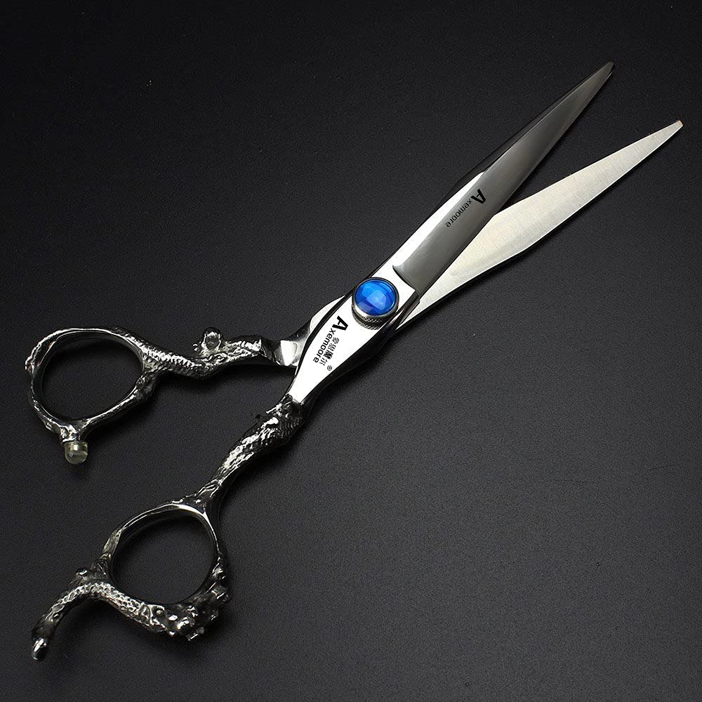 7 inch scissors 19cm silver professional hairdresser hair cut and trim diluted sharp 440C steel