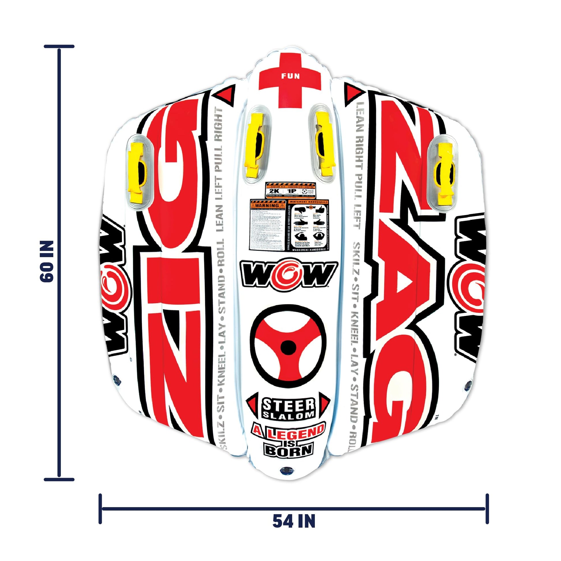 Inflable Towable WOW Zig Zag 2 Personas Dirigible