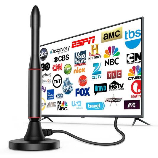 Oaitree Antena de TV para Smart TV, Antena de TV Digital para Smart TV, Antena de TV HD para Interiores, Antena de TV Digital HD en Interiores, Antena de televisión Perfecta para Canales 4K 1080P.