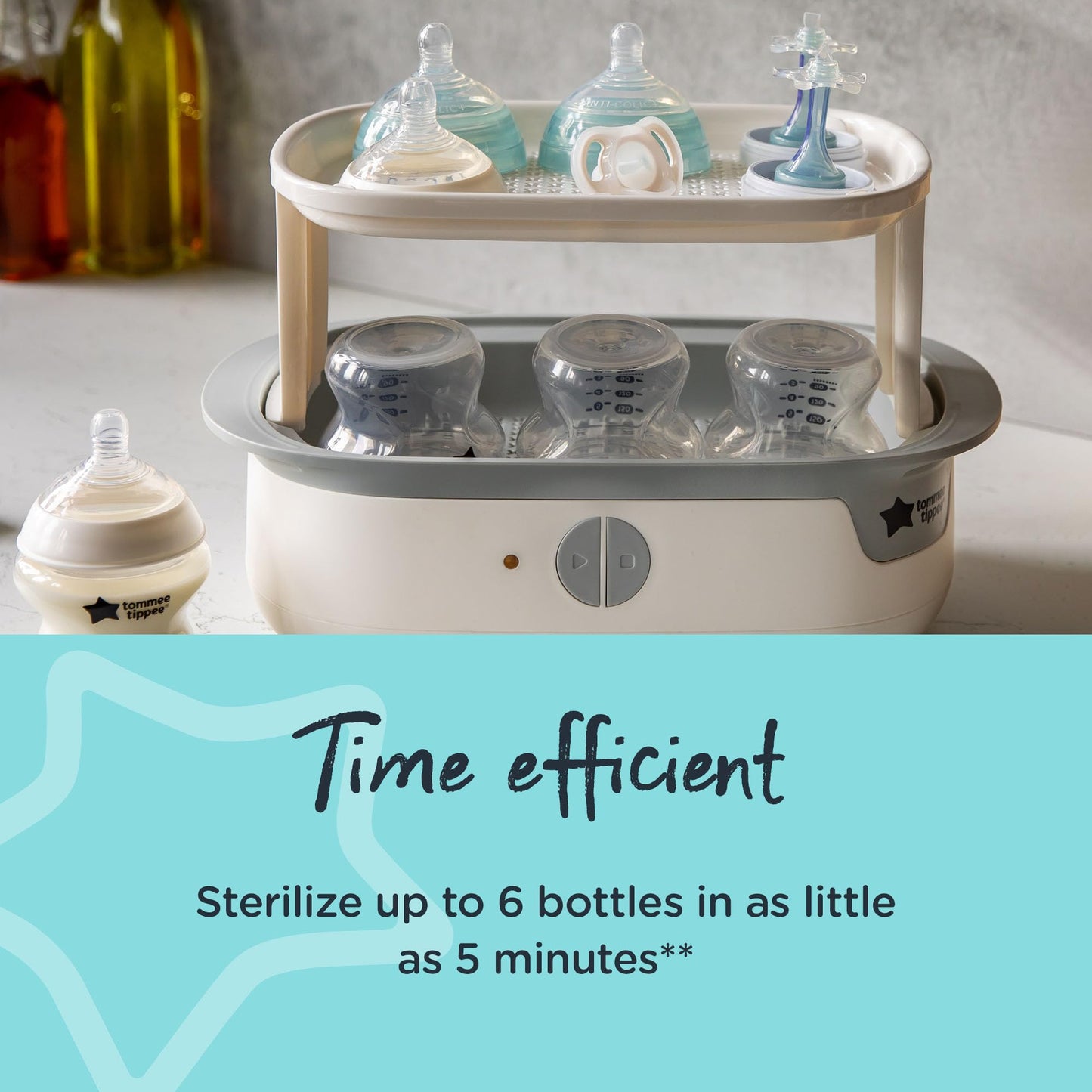 Esterilizador De Vapor Eléctrico Tommee Tippee Steri-steam Paquete 1 Count