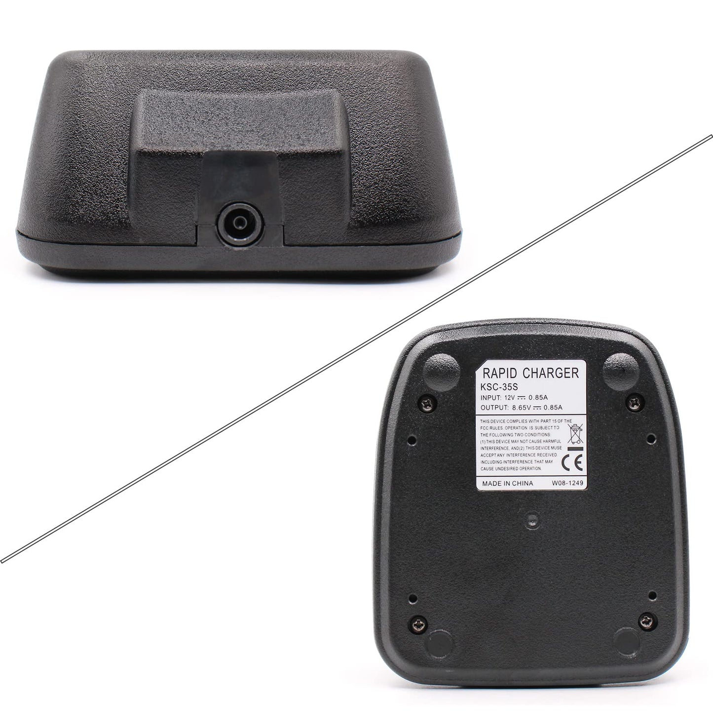 IFREQTECH KSC-35S Cargador rápido para TK-3400 TK-2200LP TK-2300VP TK2400 TK-3200L TK-3302UK Cargador de batería de iones de litio de radio KNB-45L / KNB-63L /KNB-65L
